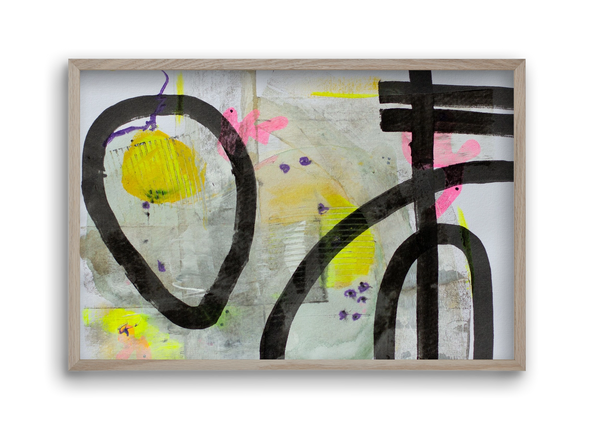 Signs of the yesterday said, 45x30 cm (45x30 cm), Tölgy keret