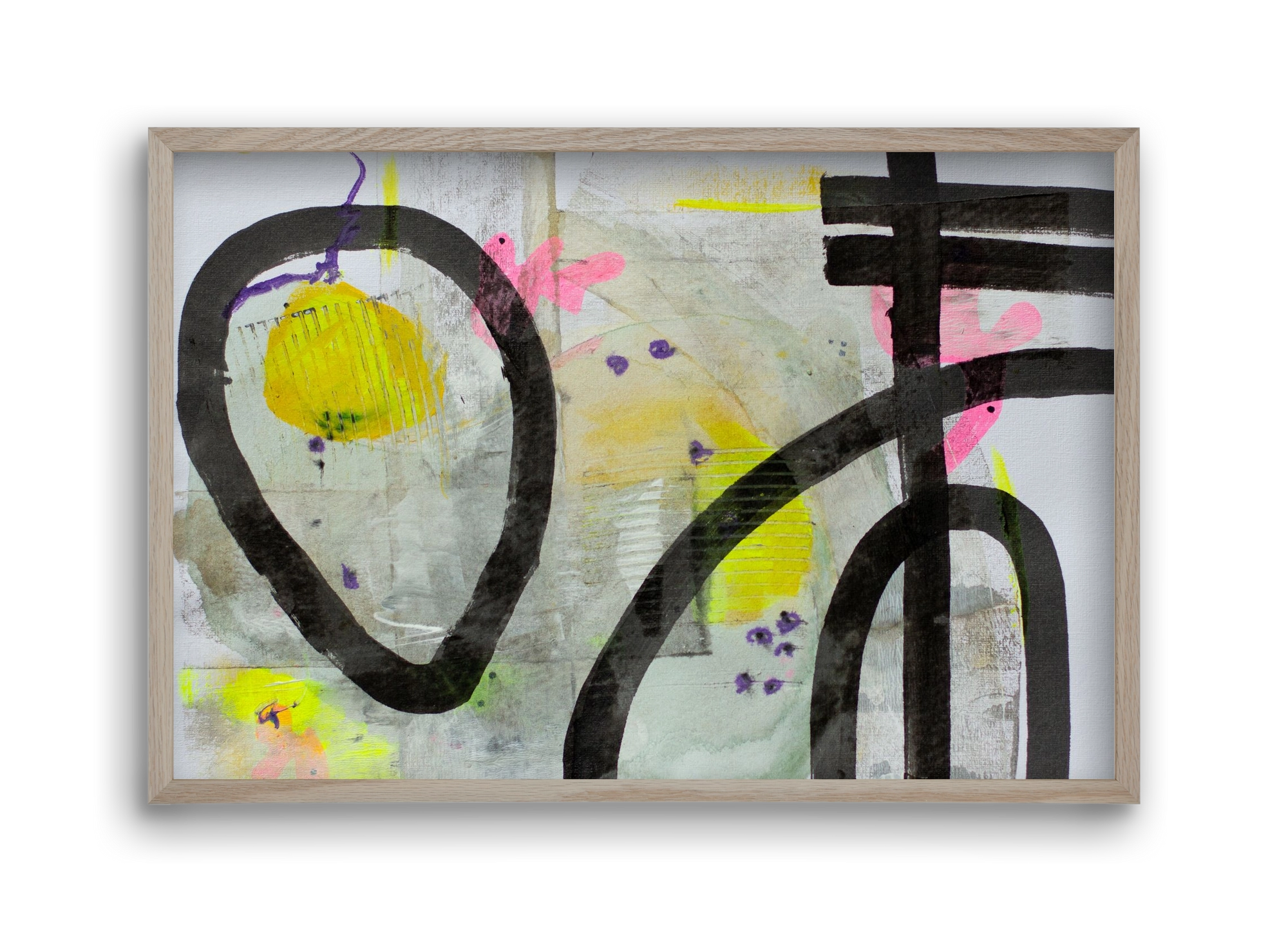 Signs of the yesterday said, 45x30 cm (45x30 cm), Tölgy keret