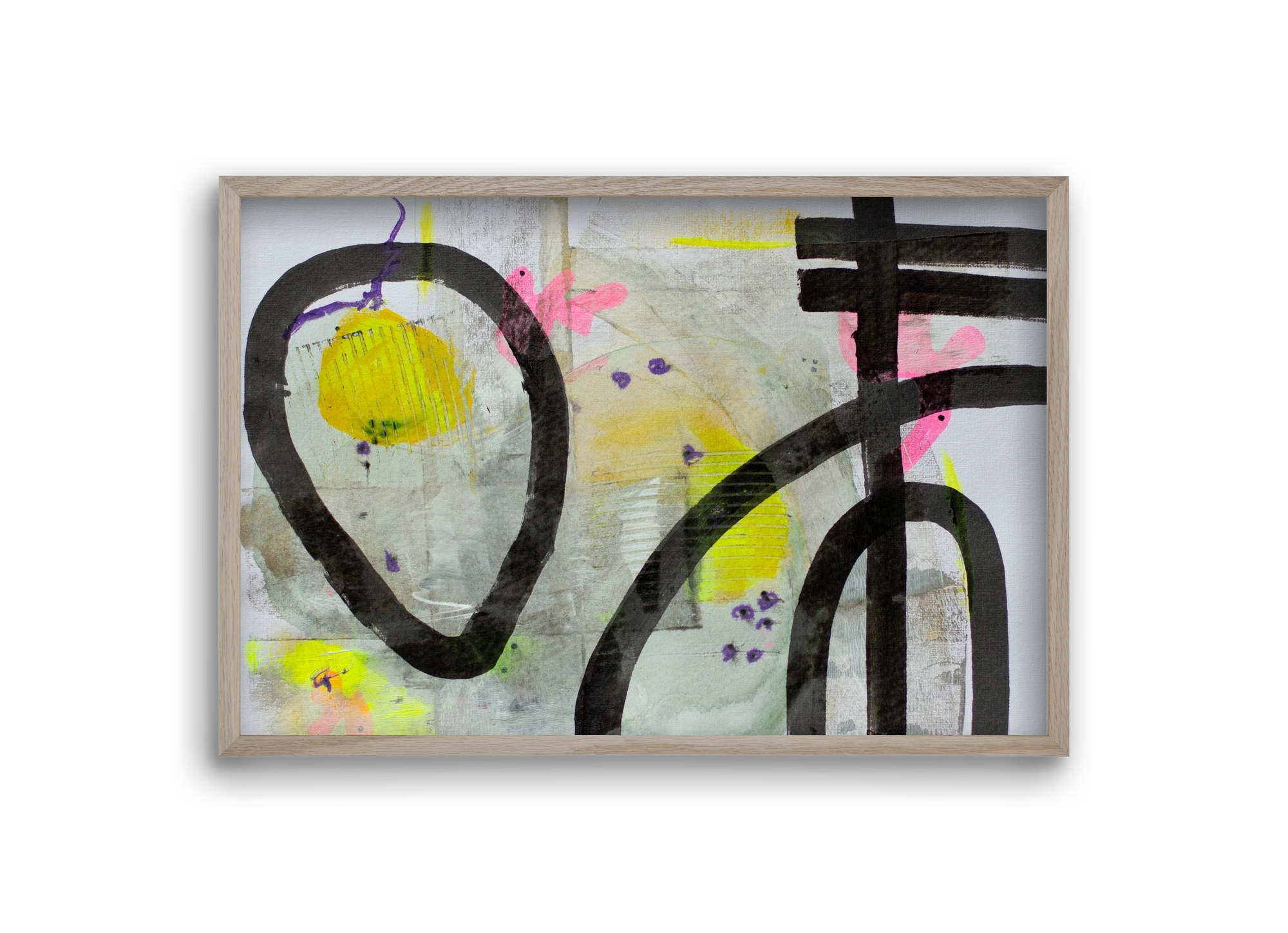 Signs of the yesterday said, 30x20 cm (30x20 cm), Tölgy keret