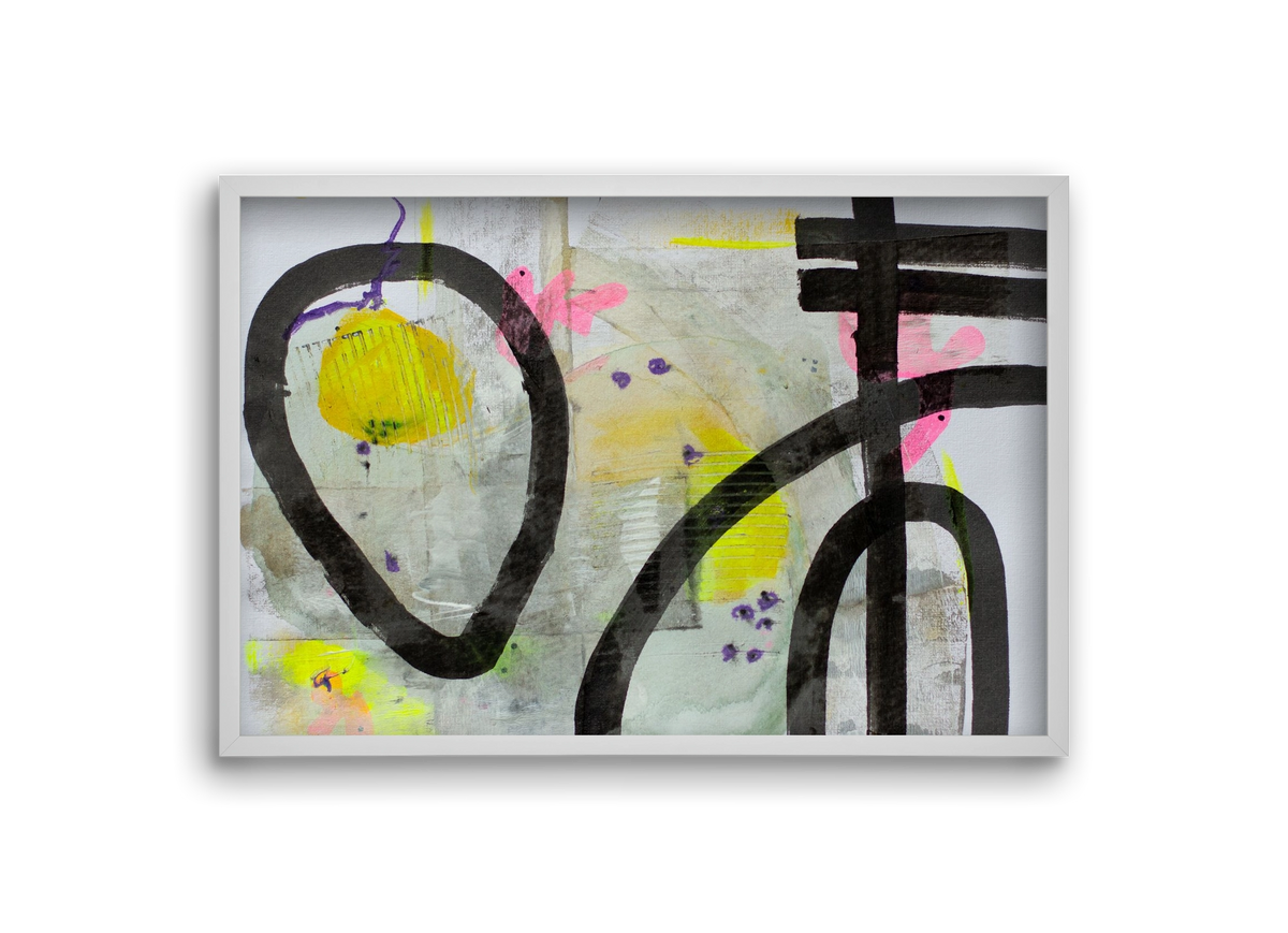 Signs of the yesterday said, 30x20 cm (30x20 cm), Fehér keret