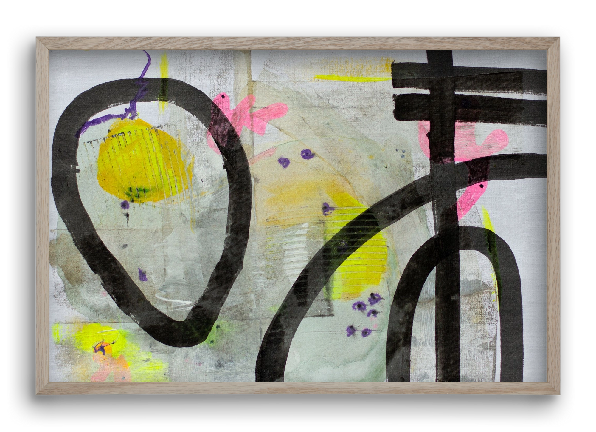 Signs of the yesterday said, 60x40 cm (60x40 cm), Tölgy keret