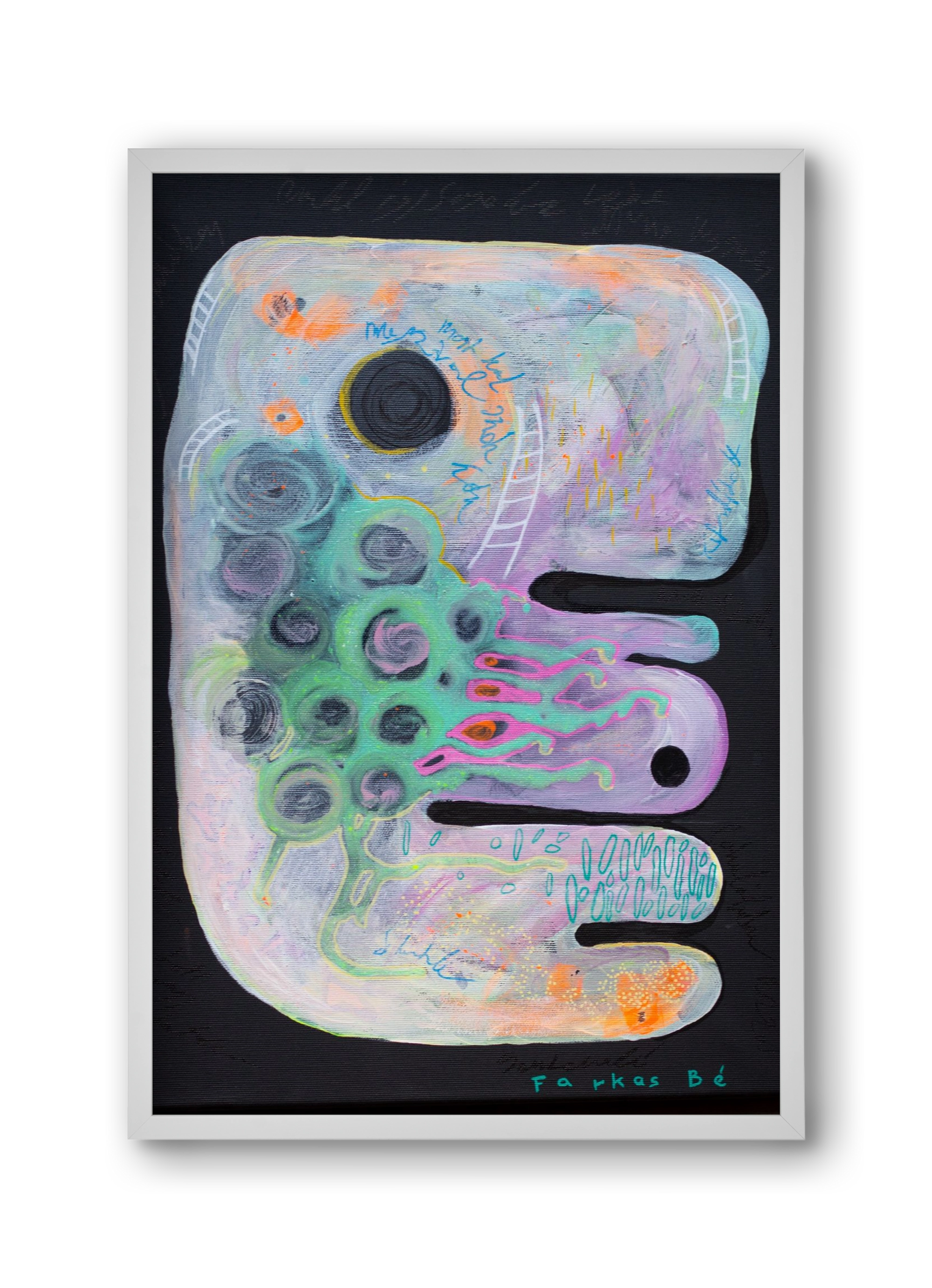 The beginning, 30x45 cm (30x45 cm), Fehér keret