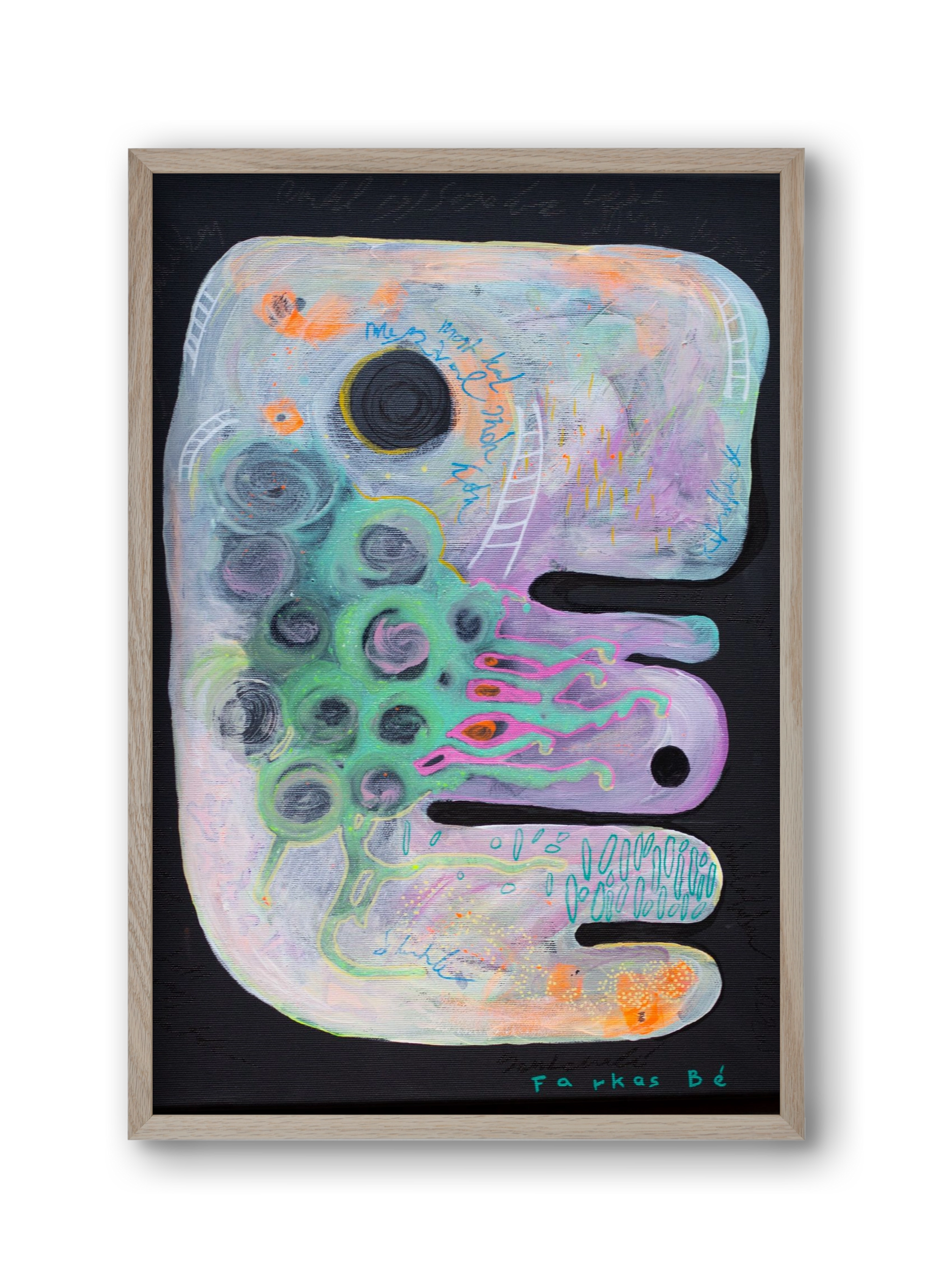 The beginning, 30x45 cm (30x45 cm), Tölgy keret