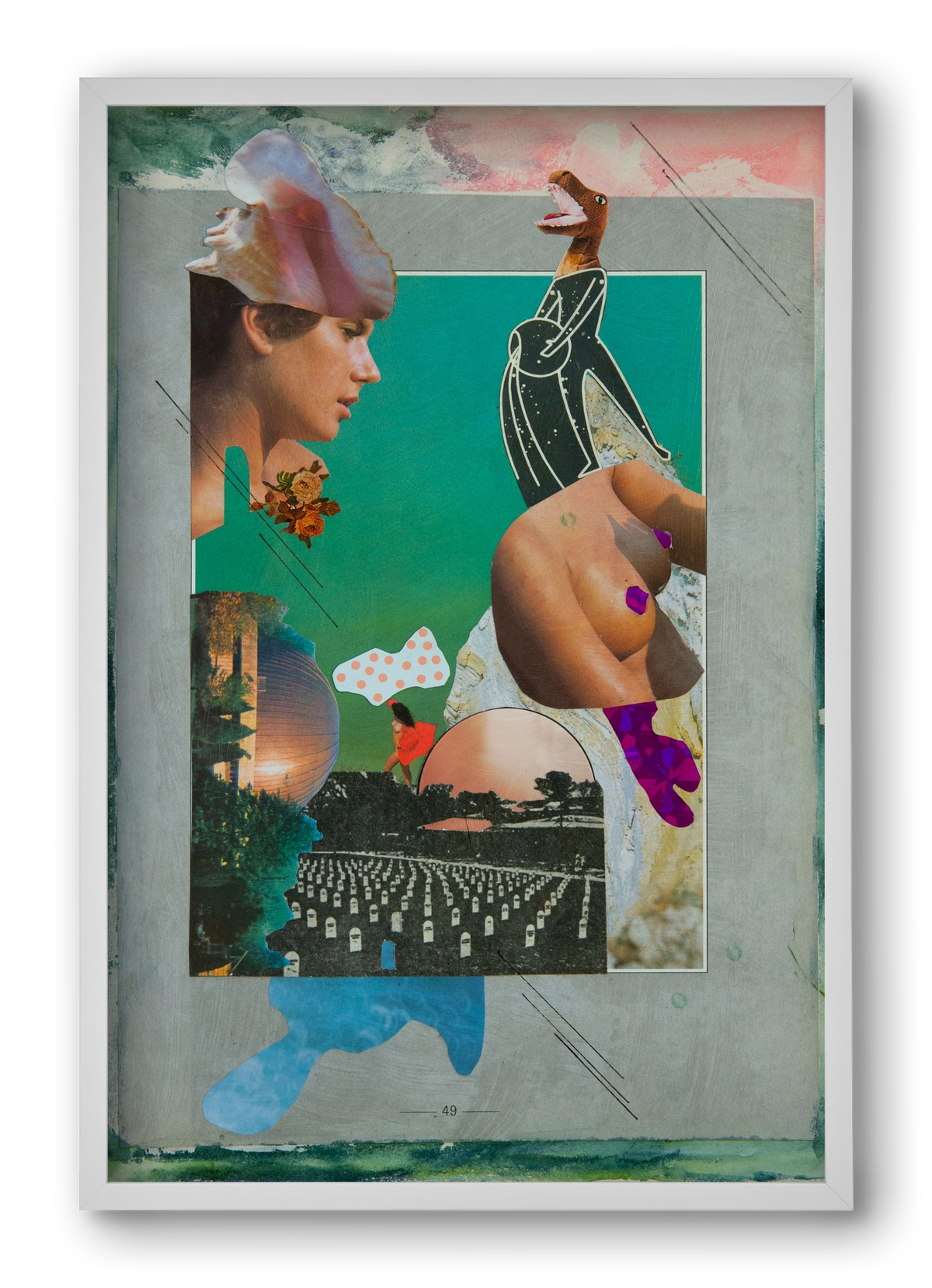 Just bring yourself, 40x60 cm (40x60 cm), Fehér keret