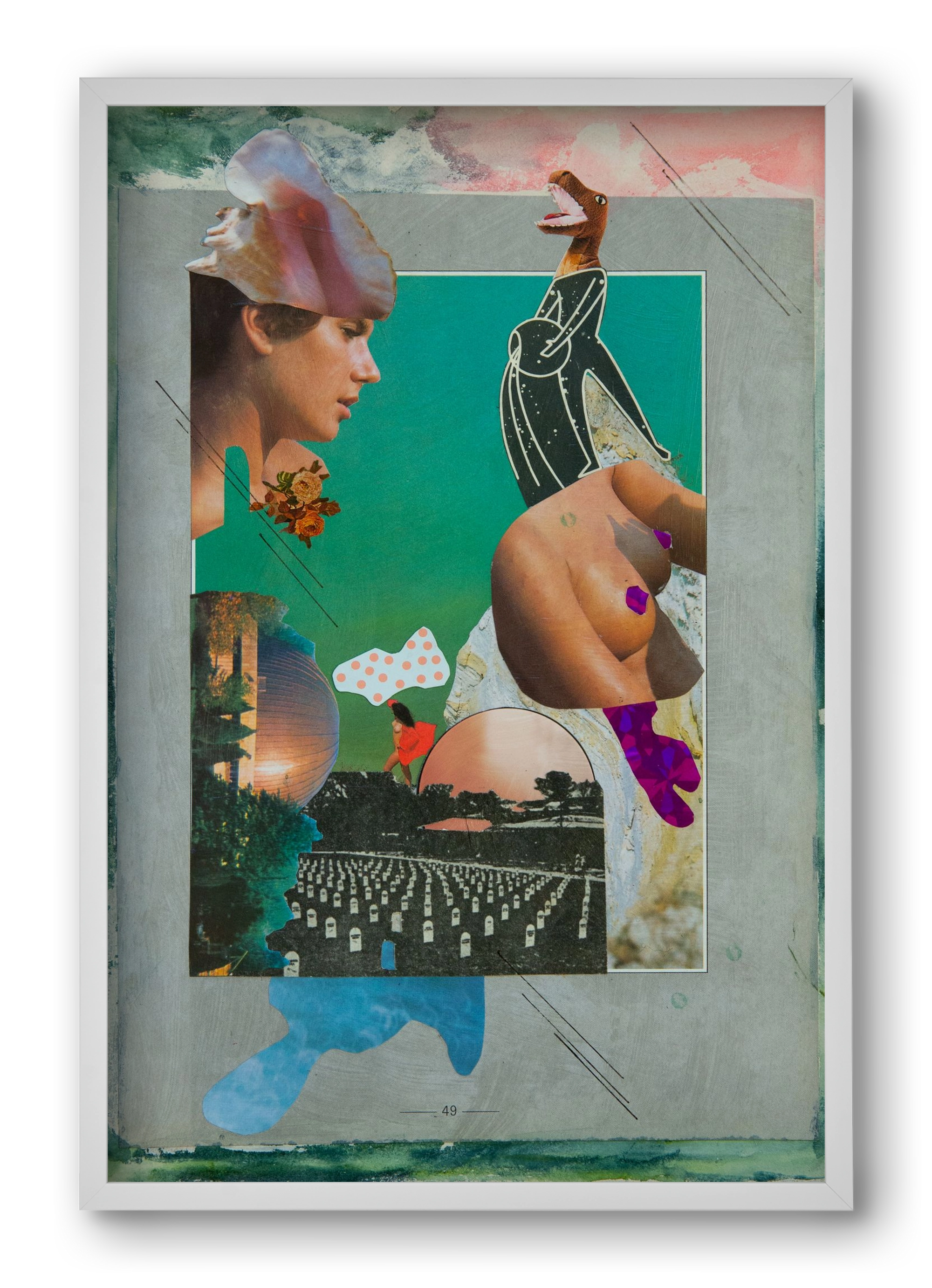 Just bring yourself, 40x60 cm (40x60 cm), Fehér keret