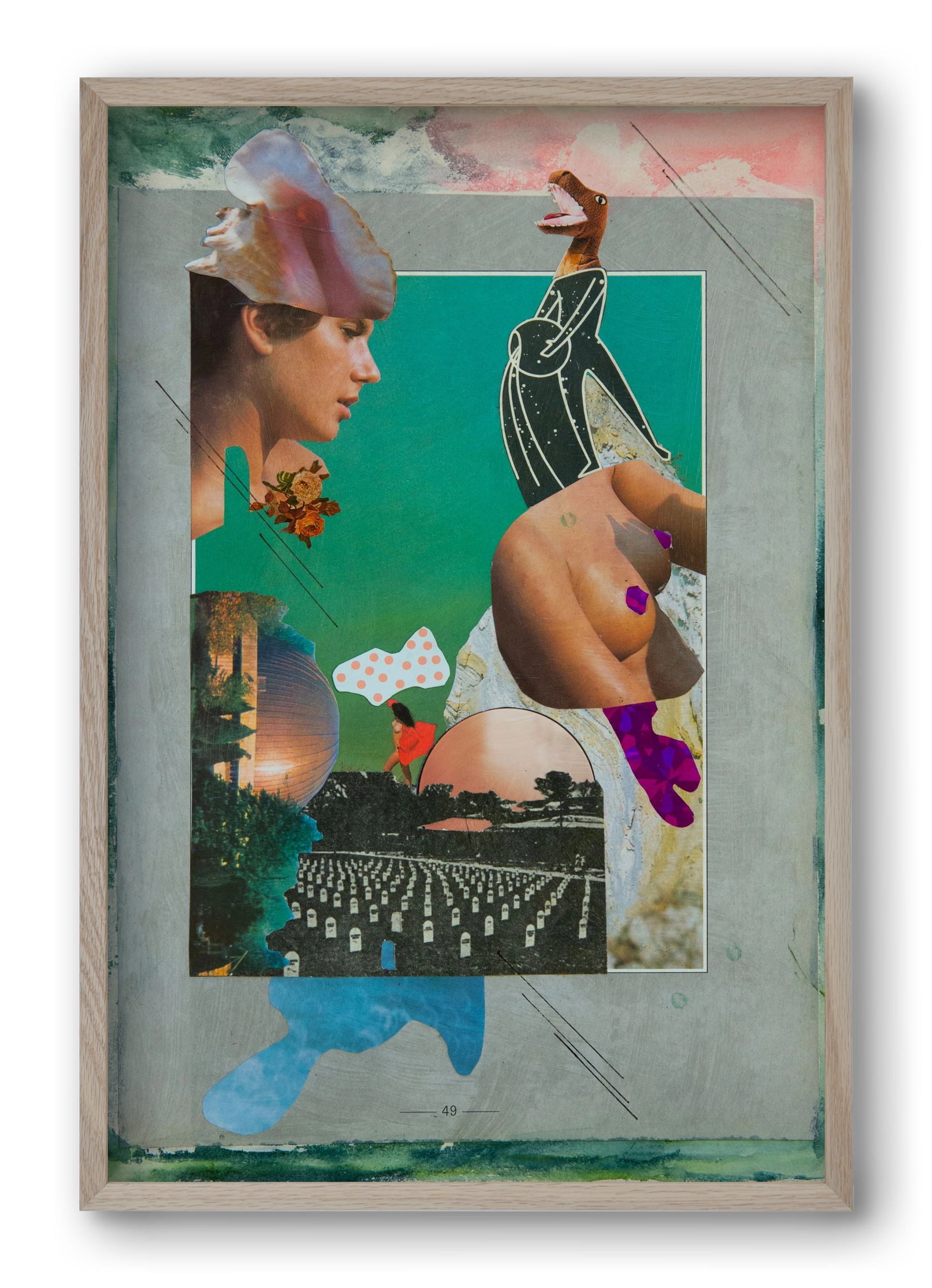 Just bring yourself, 40x60 cm (40x60 cm), Tölgy keret