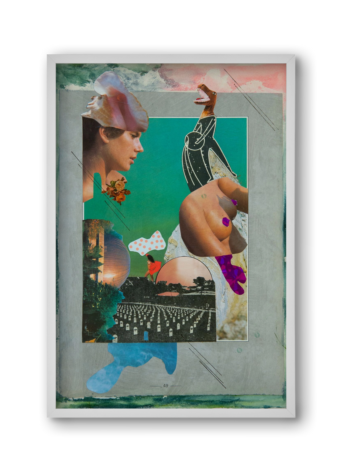 Just bring yourself, 30x45 cm (30x45 cm), Fehér keret