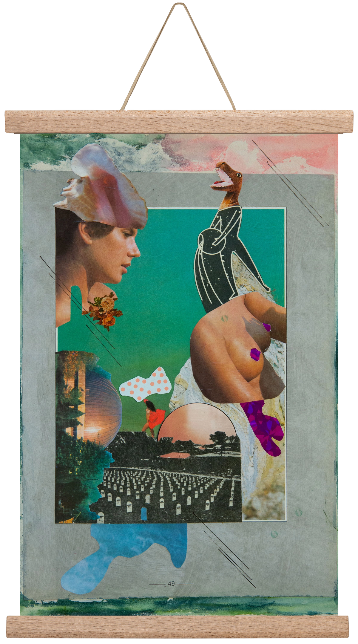 Just bring yourself, 30x45 cm (30x45 cm), Tölgy akasztó