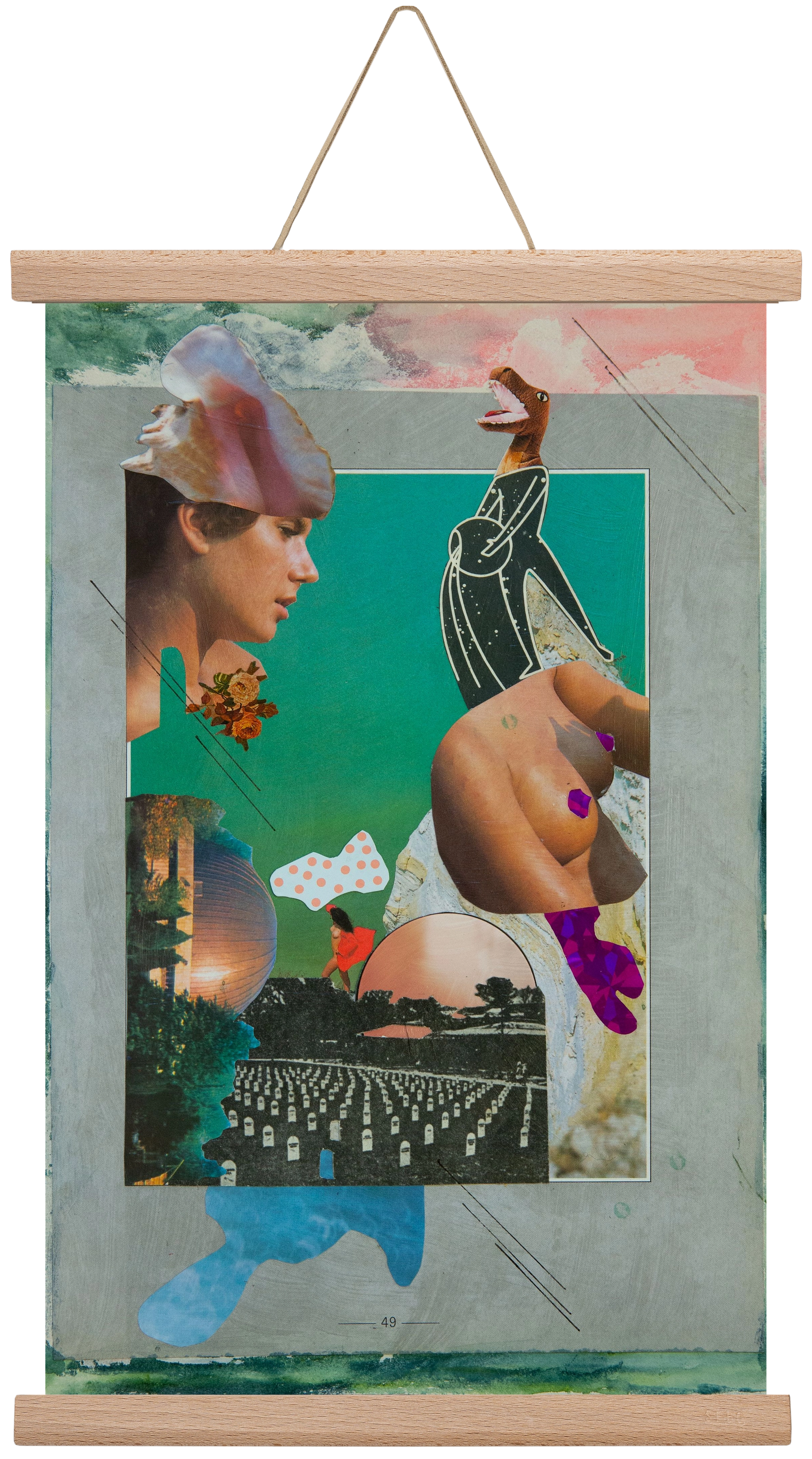 Just bring yourself, 30x45 cm (30x45 cm), Tölgy akasztó