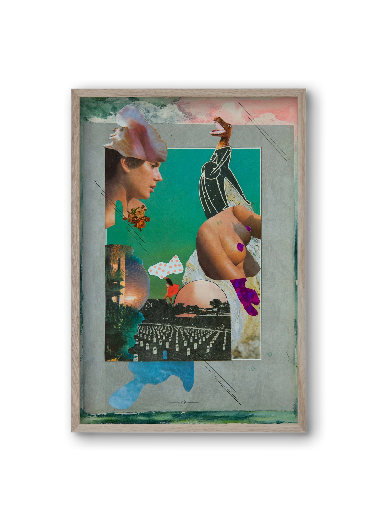 Just bring yourself, 20x30 cm (20x30 cm), Tölgy keret