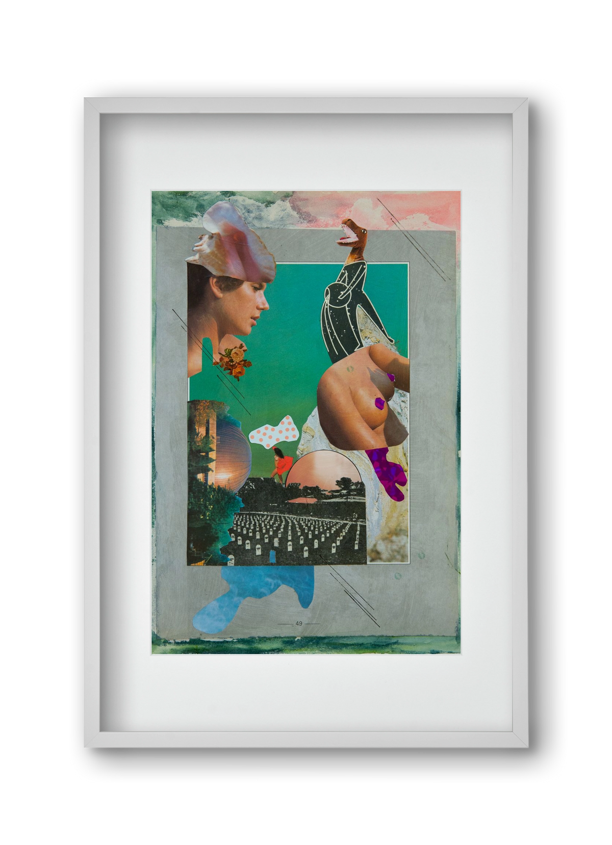 Just bring yourself, 30x45 cm (20x30 cm), Fehér keret, paszpartuval