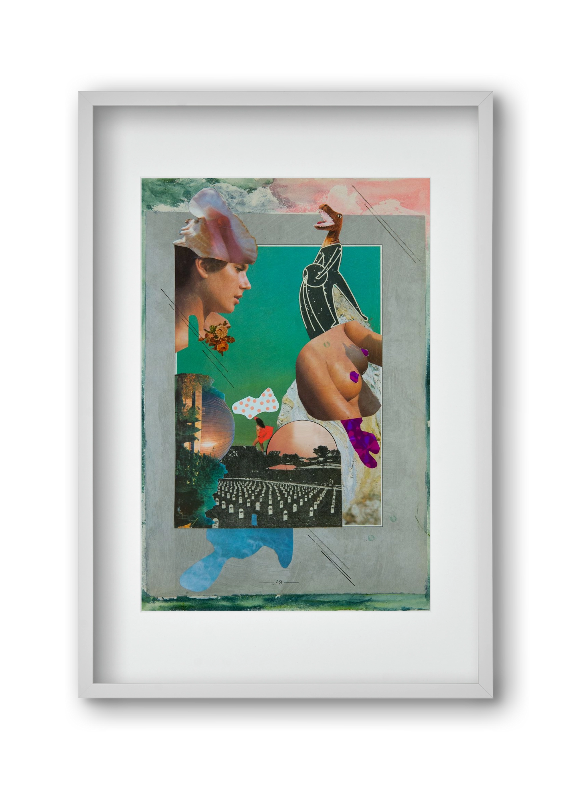 Just bring yourself, 30x45 cm (20x30 cm), Fehér keret, paszpartuval