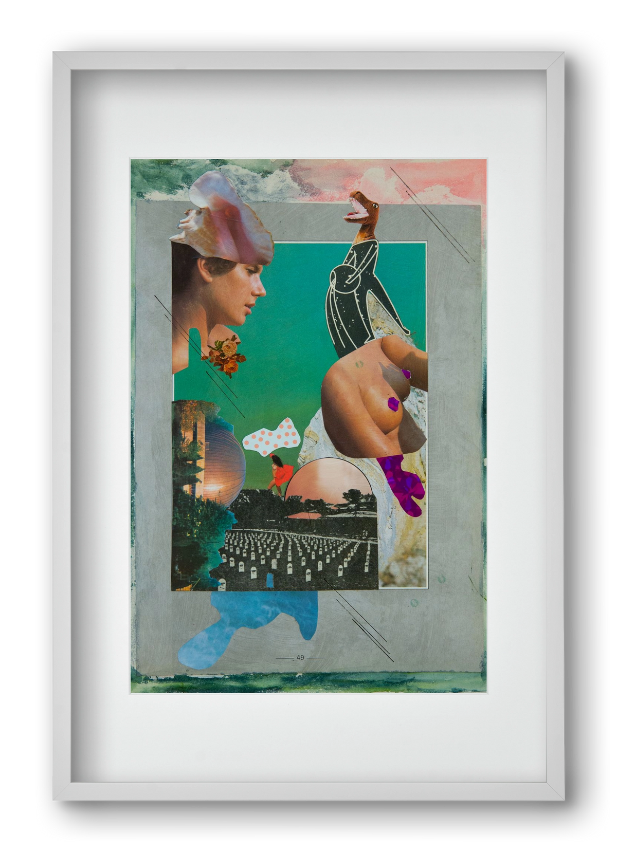 Just bring yourself, 40x60 cm (30x45 cm), Fehér keret, paszpartuval