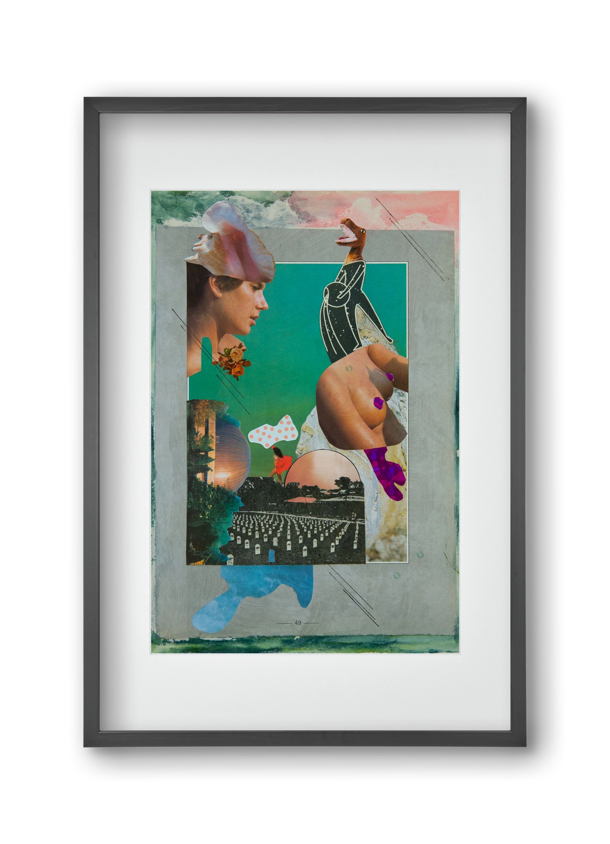 Just bring yourself, 30x45 cm (20x30 cm), Fekete keret, paszpartuval