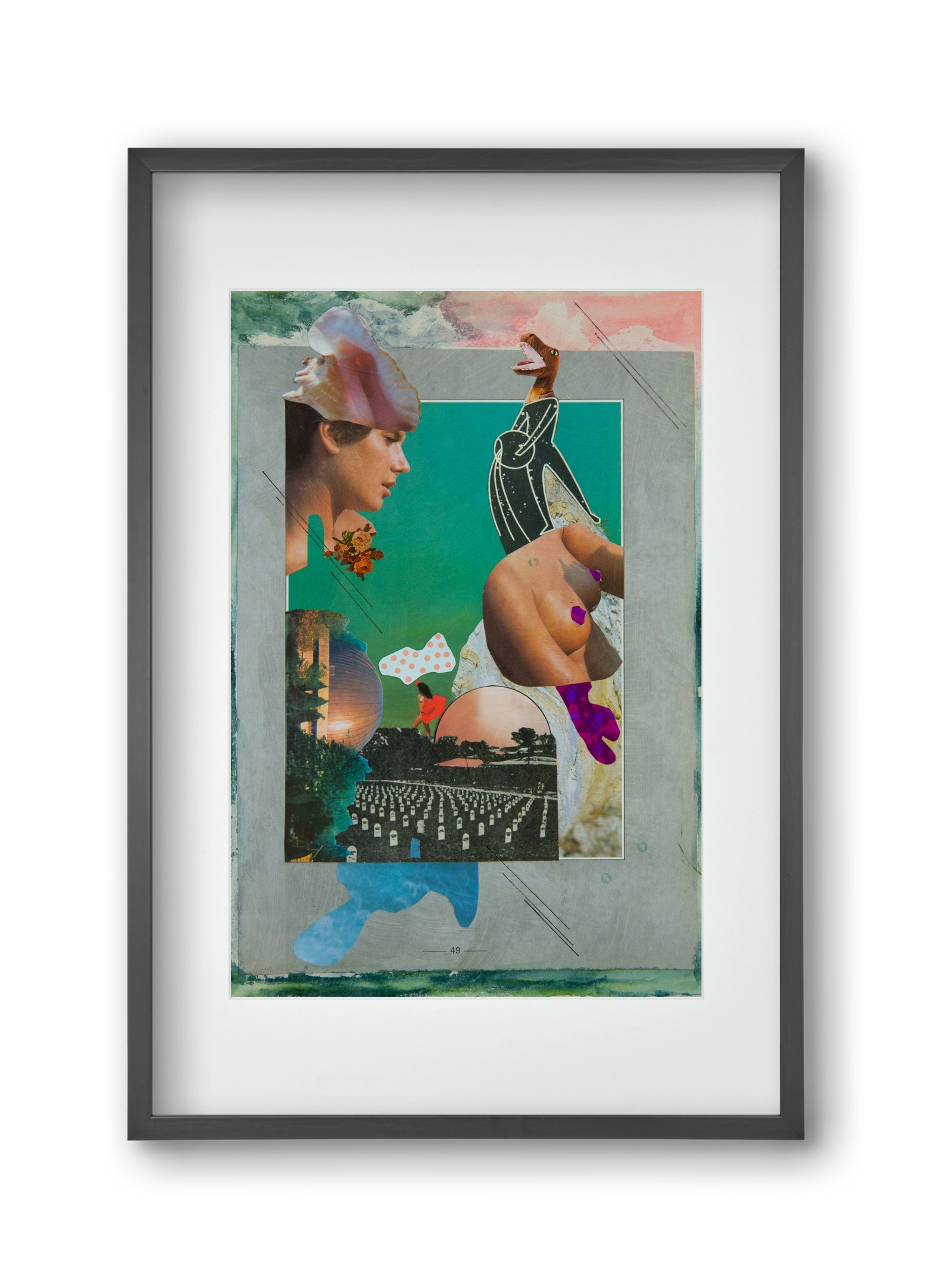 Just bring yourself, 30x45 cm (20x30 cm), Fekete keret, paszpartuval