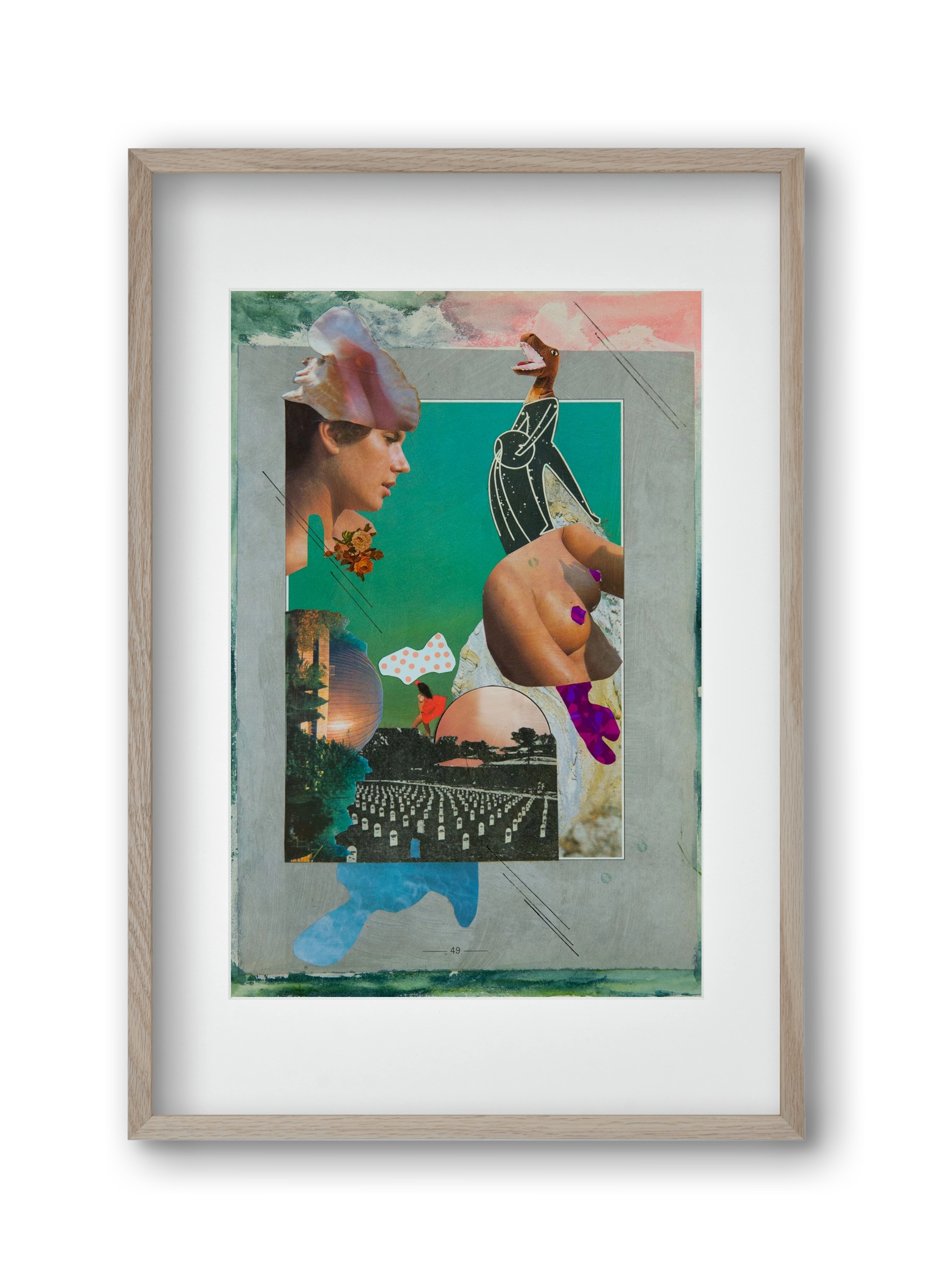 Just bring yourself, 30x45 cm (20x30 cm), Tölgy keret, paszpartuval