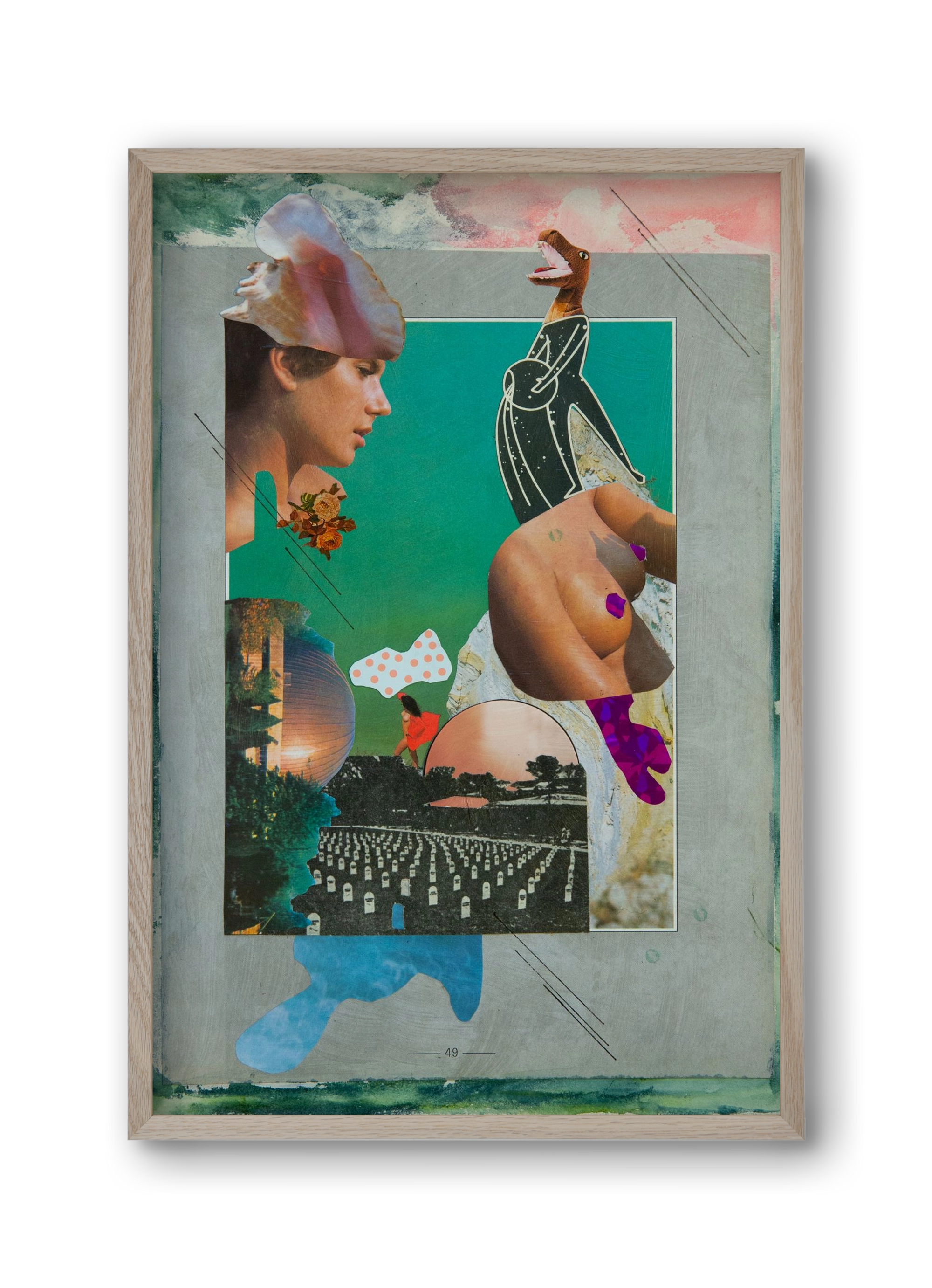 Just bring yourself, 30x45 cm (30x45 cm), Tölgy keret