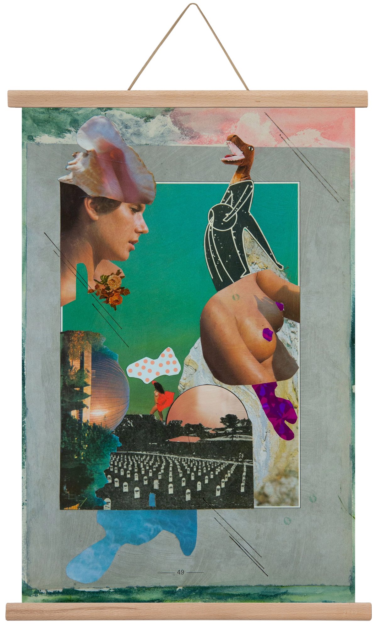 Just bring yourself, 40x60 cm (40x60 cm), Tölgy akasztó