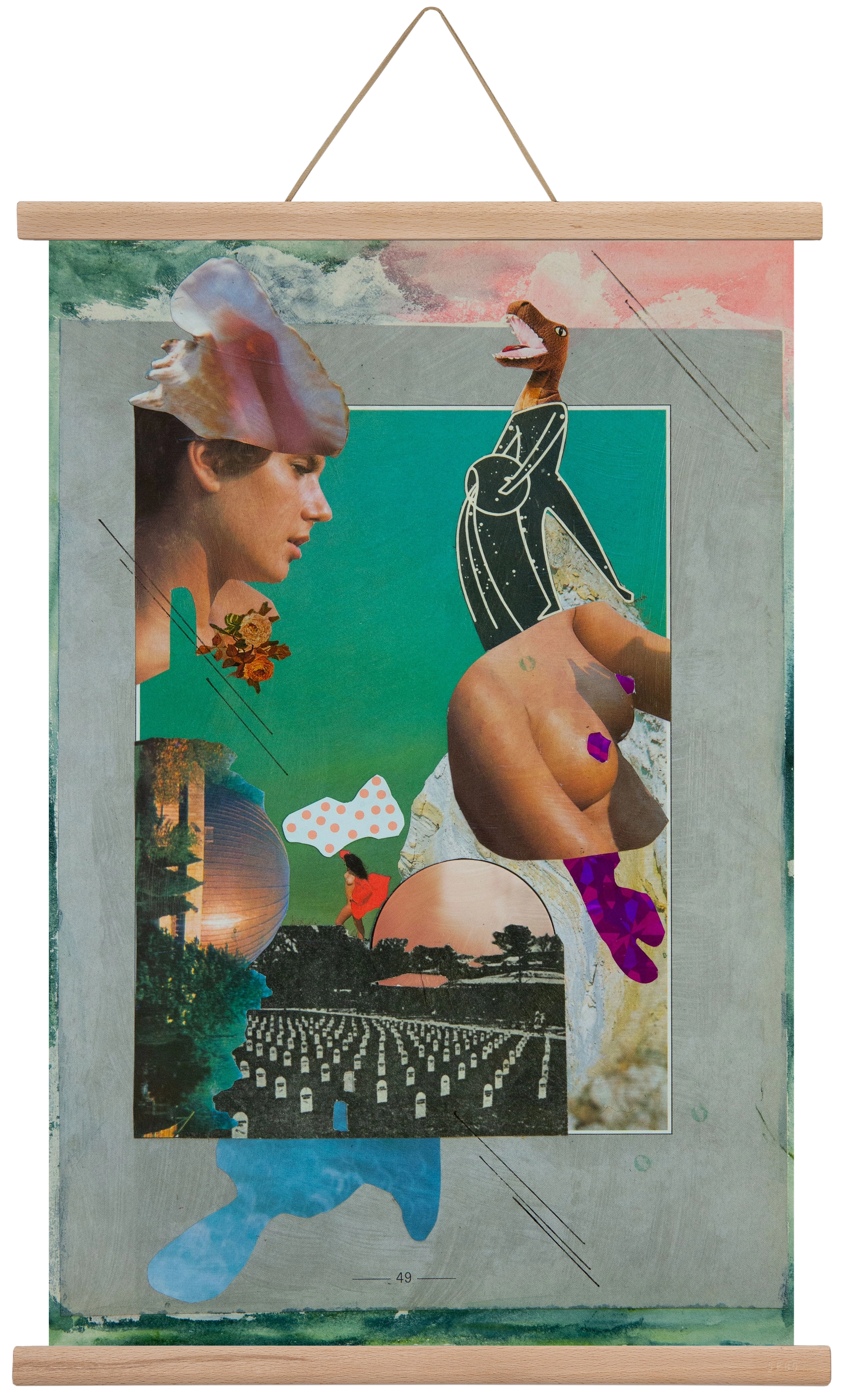 Just bring yourself, 40x60 cm (40x60 cm), Tölgy akasztó