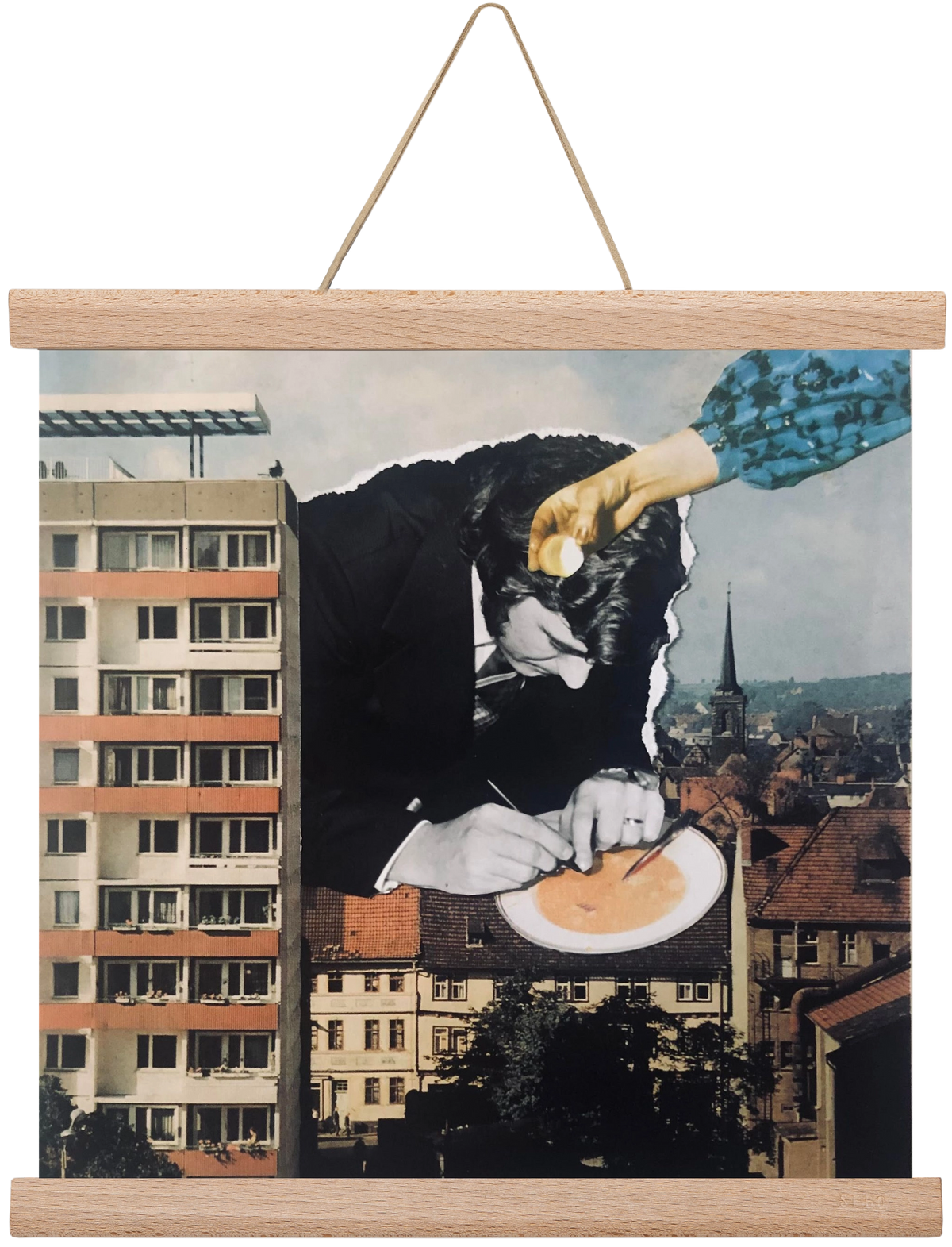 Nyolcadik emelet, 30x30 cm (30x30 cm), Tölgy akasztó