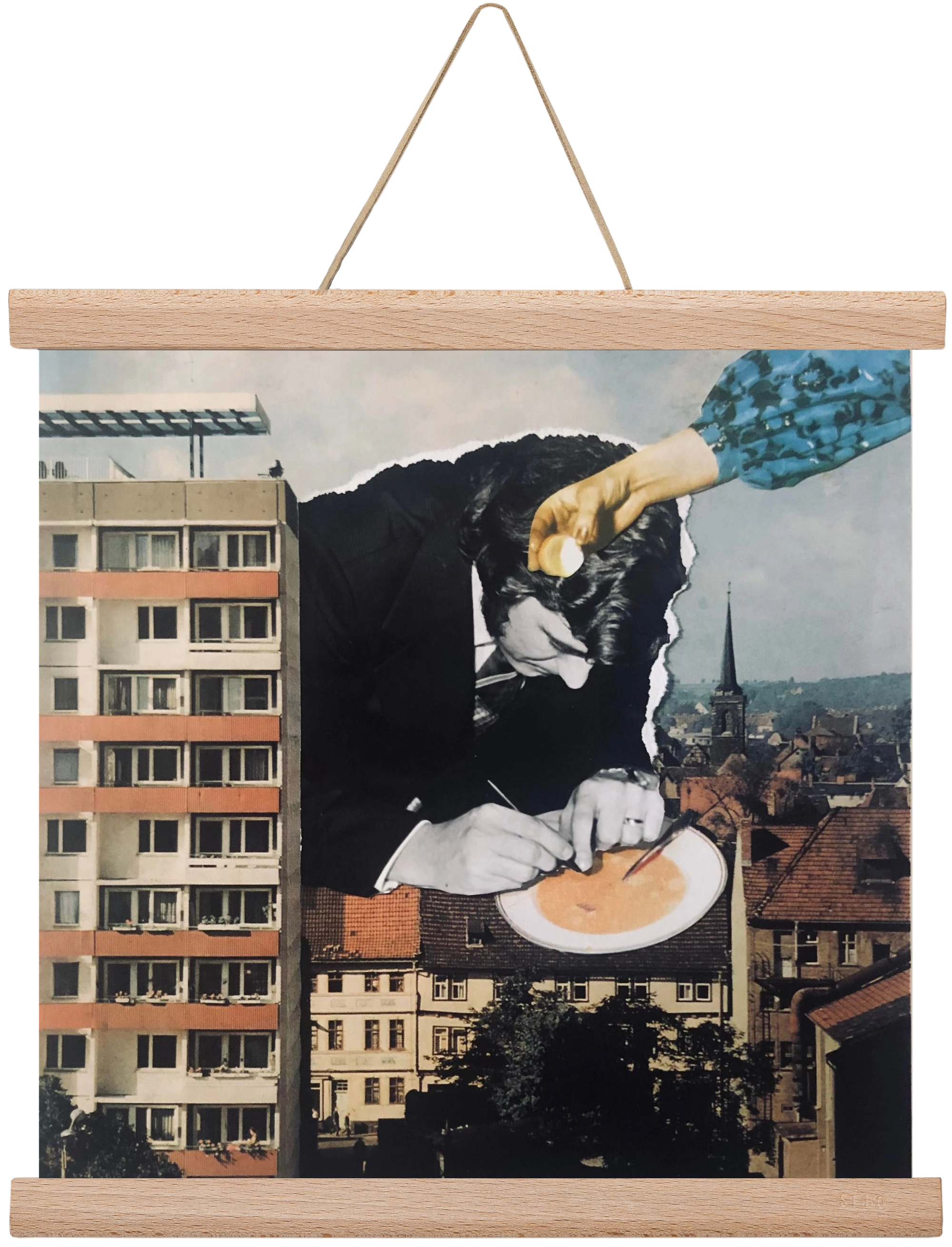 Nyolcadik emelet, 30x30 cm (30x30 cm), Tölgy akasztó