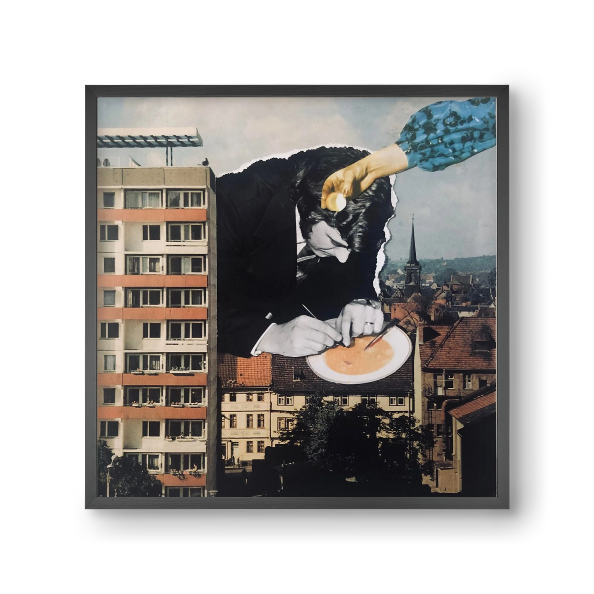 Nyolcadik emelet, 30x30 cm (30x30 cm), Fekete keret