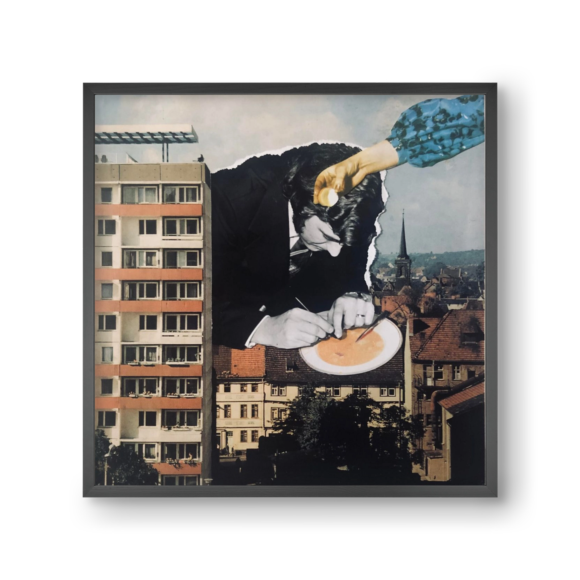 Nyolcadik emelet, 30x30 cm (30x30 cm), Fekete keret