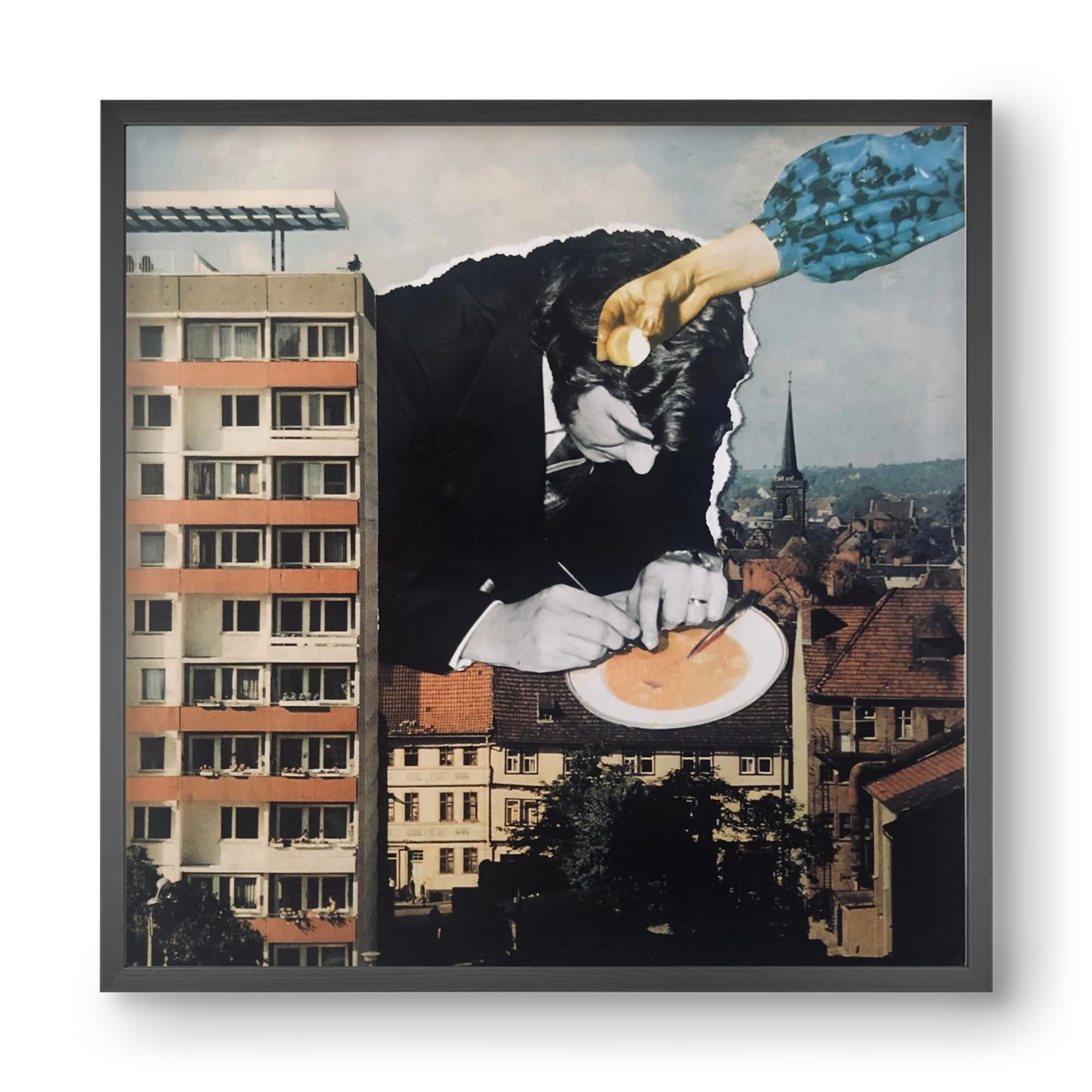 Nyolcadik emelet, 40x40 cm (40x40 cm), Fekete keret