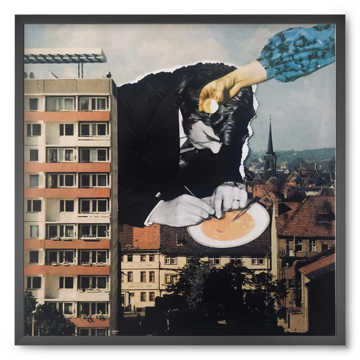 Nyolcadik emelet, 50x50 cm (50x50 cm), Fekete keret