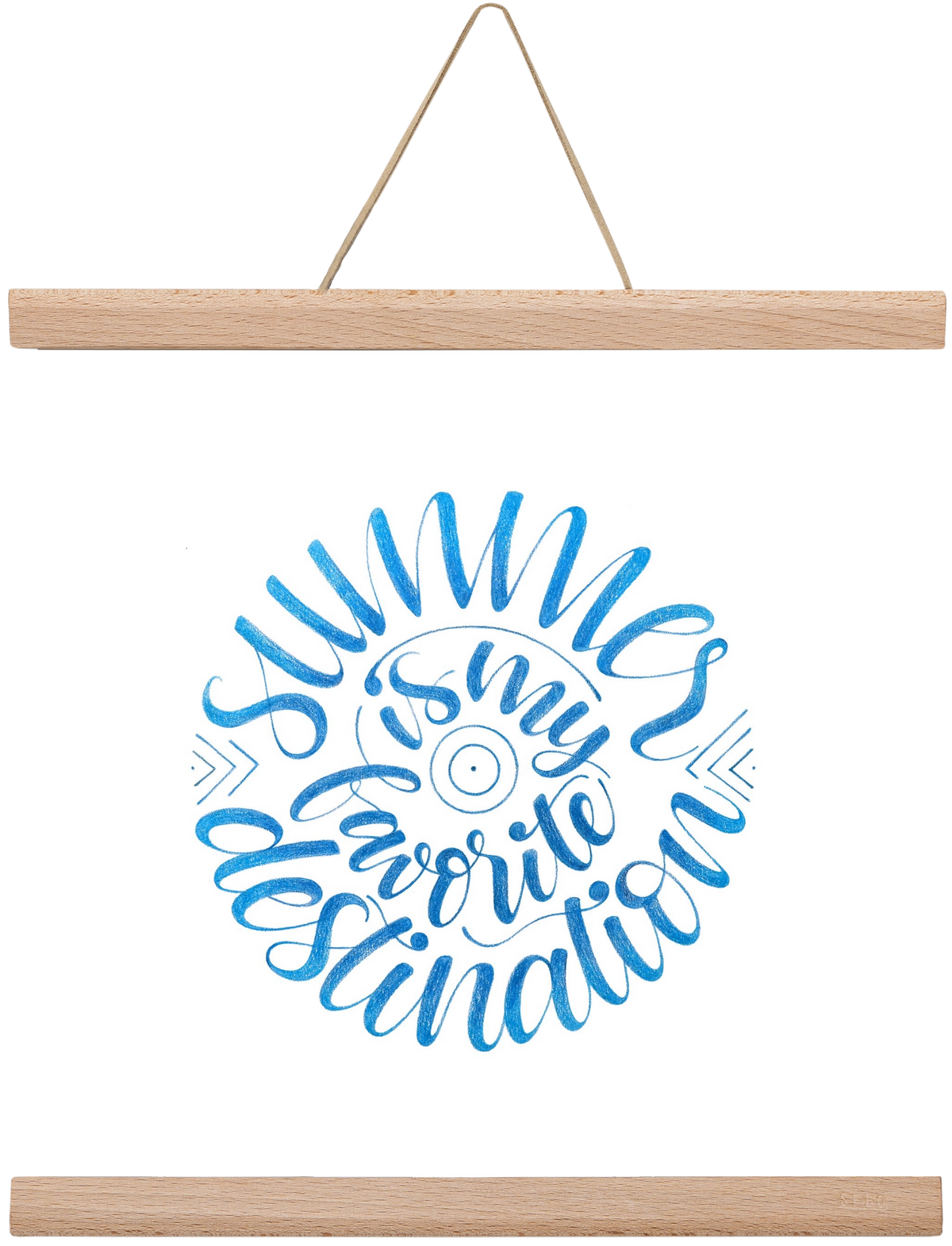 Favorite Destination, 30x30 cm (30x30 cm), Tölgy akasztó