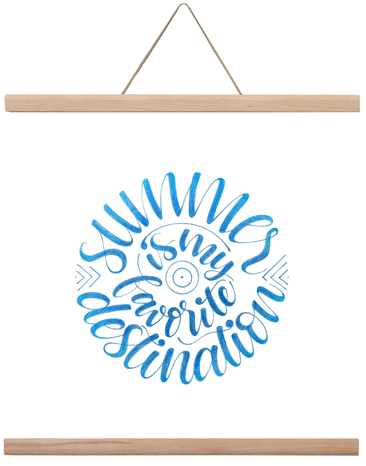 Favorite Destination, 40x40 cm (40x40 cm), Tölgy akasztó