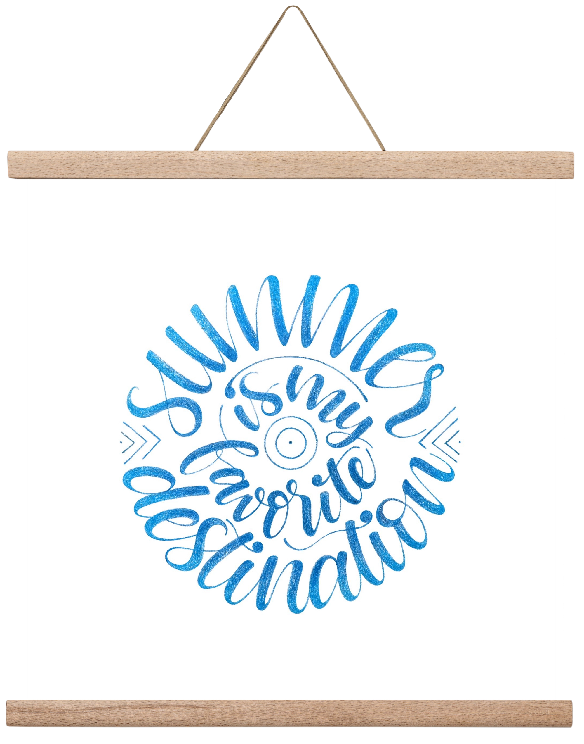 Favorite Destination, 40x40 cm (40x40 cm), Tölgy akasztó