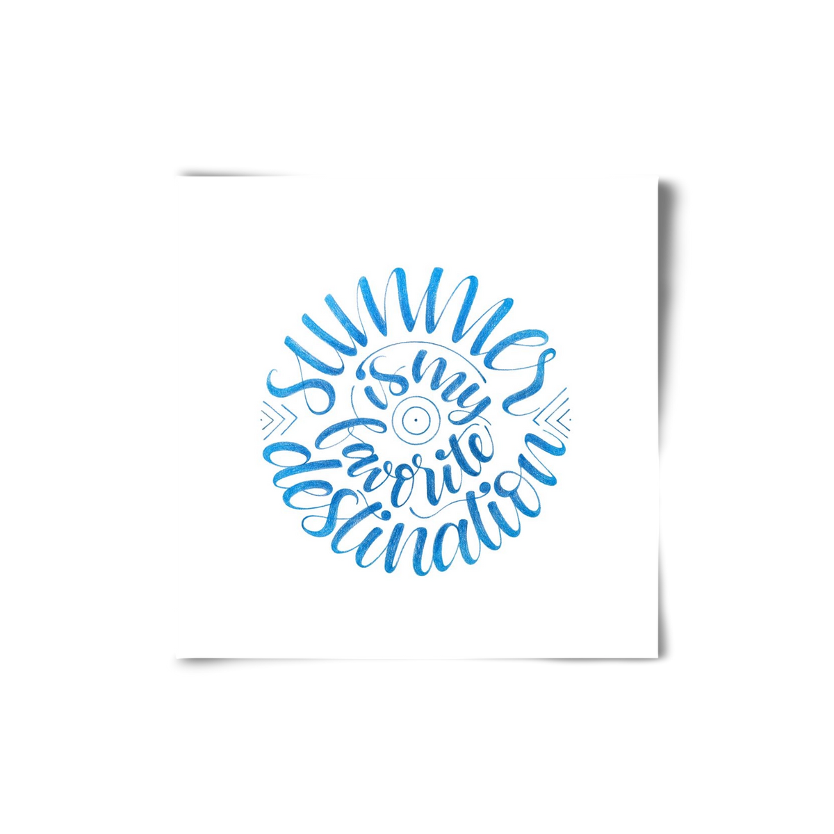 Favorite Destination, 20x20 cm, Keret nélkül