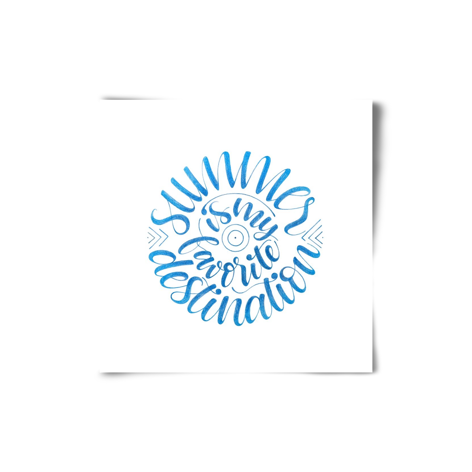 Favorite Destination, 20x20 cm, Keret nélkül