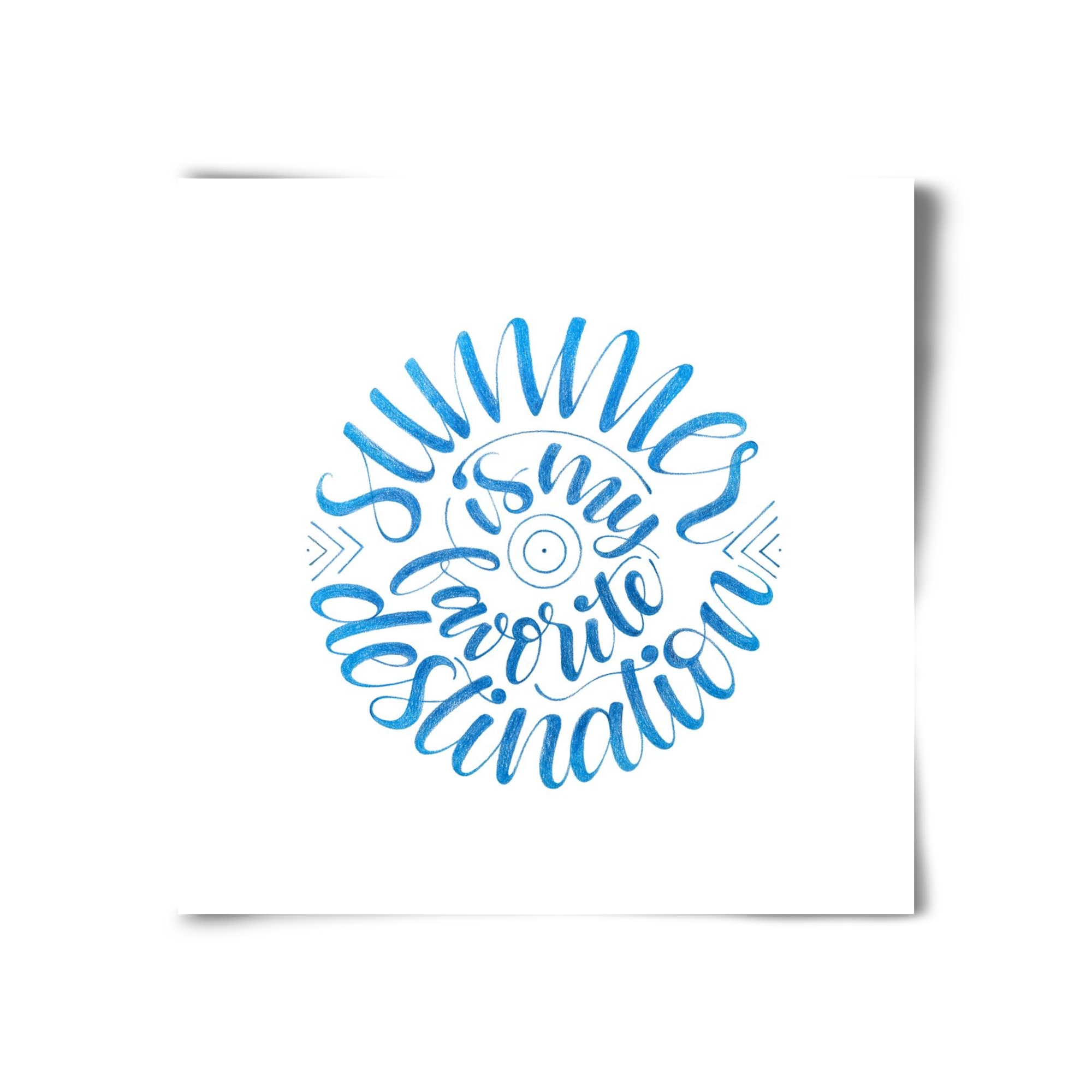 Favorite Destination, 30x30 cm, Keret nélkül