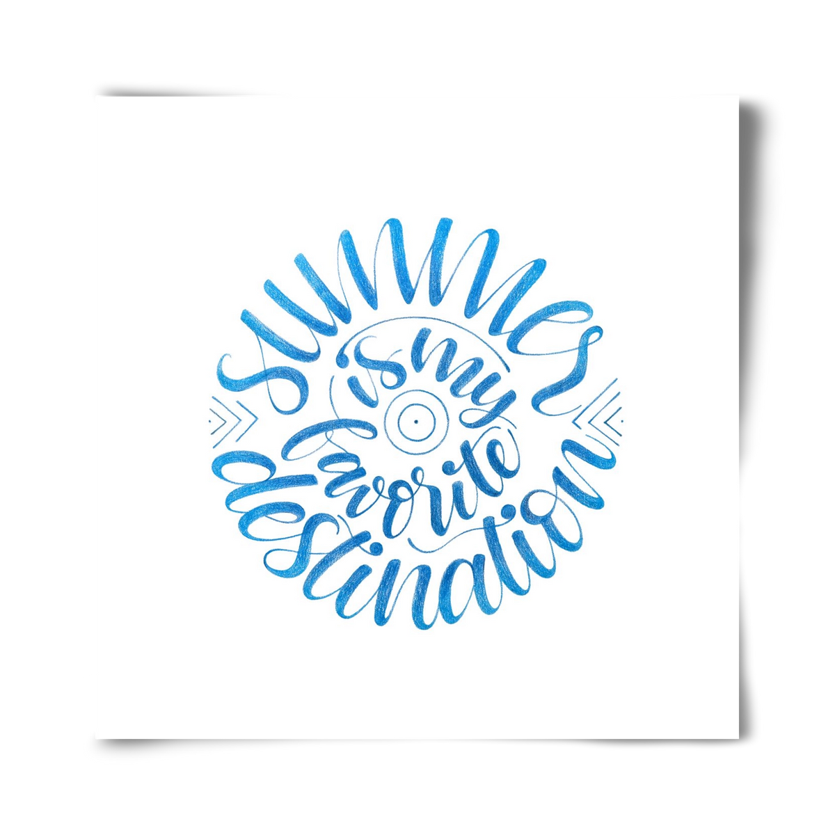 Favorite Destination, 40x40 cm, Keret nélkül