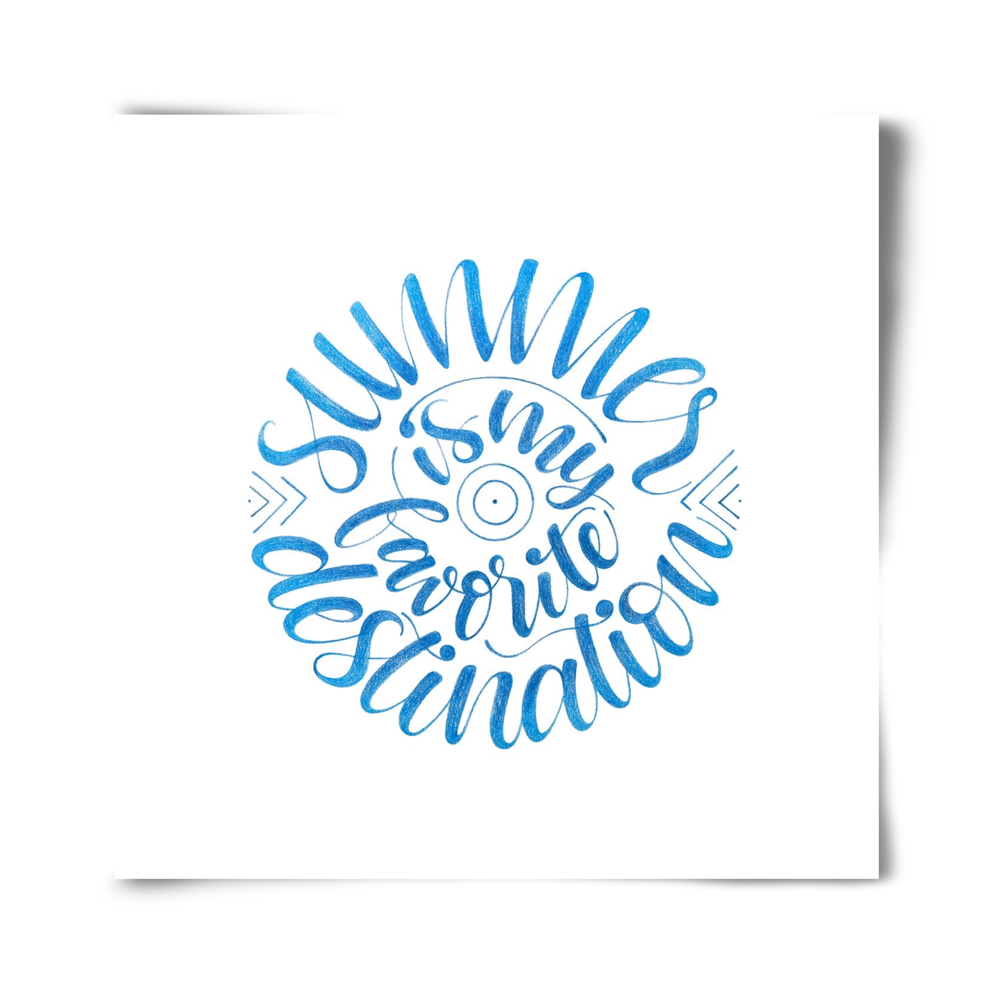 Favorite Destination, 40x40 cm, Keret nélkül