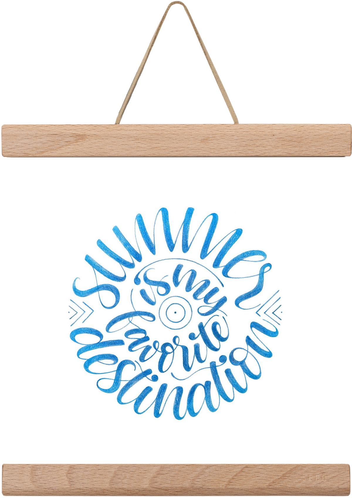 Favorite Destination, 20x20 cm (20x20 cm), Tölgy akasztó