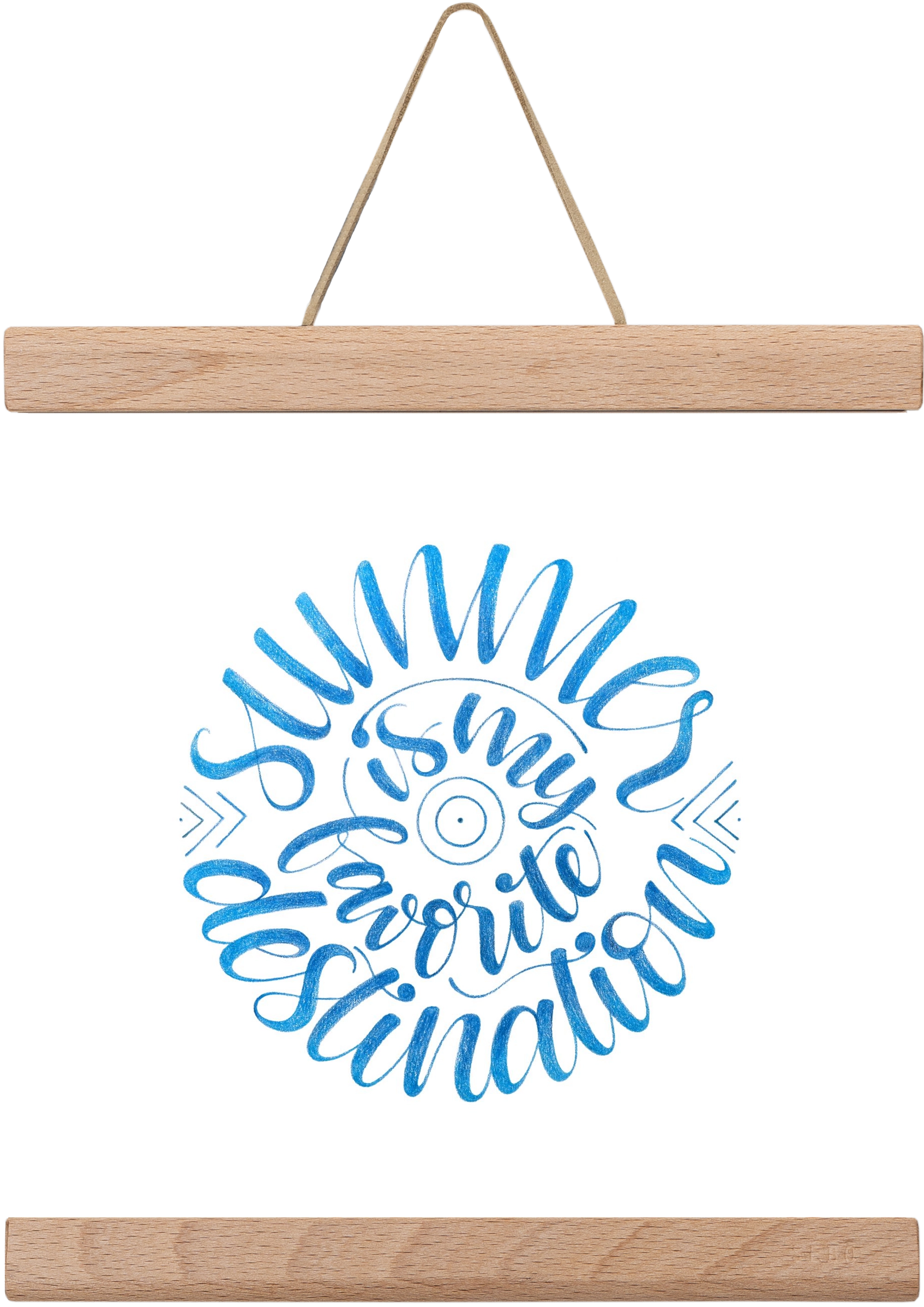 Favorite Destination, 20x20 cm (20x20 cm), Tölgy akasztó