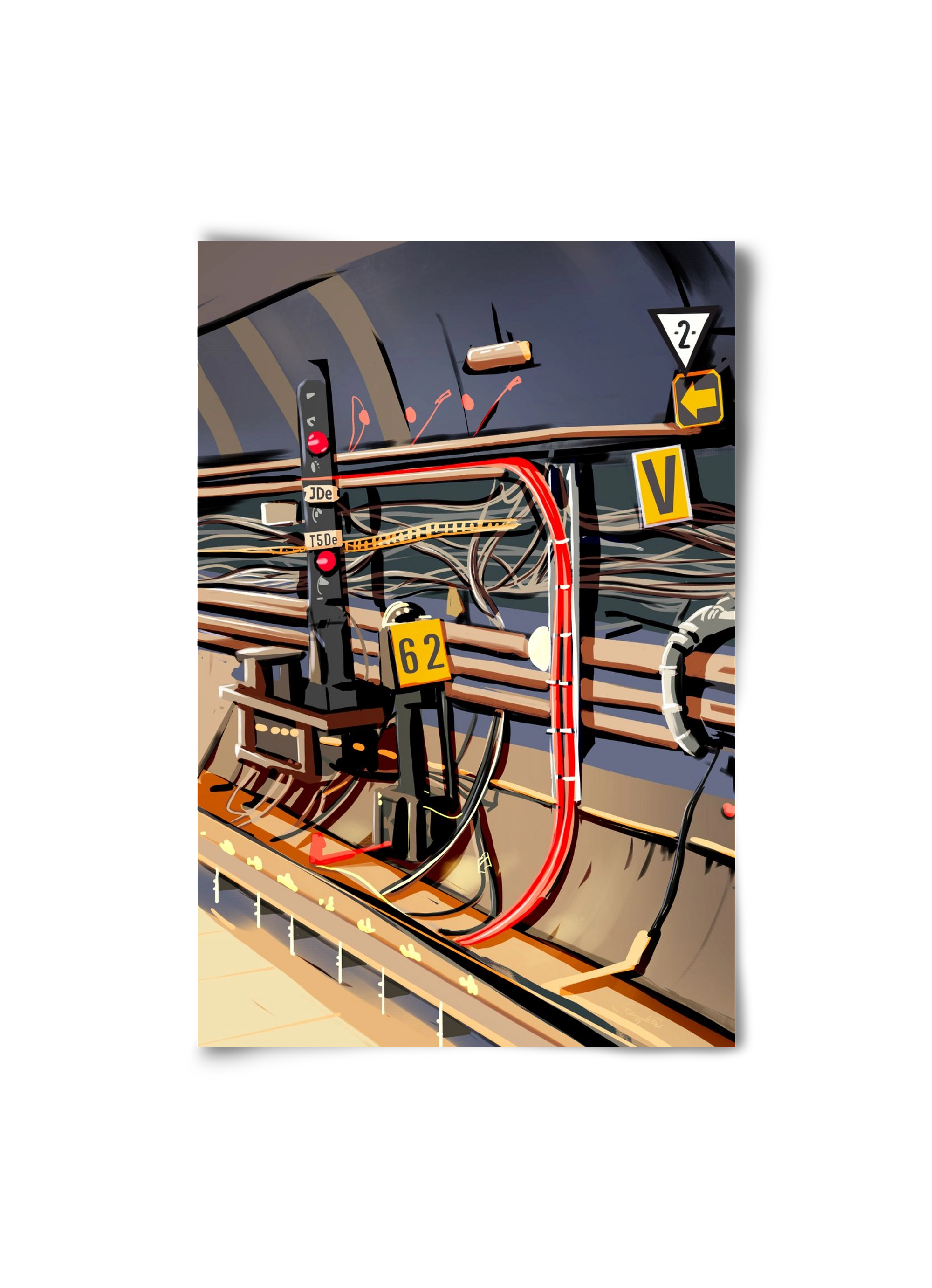 Metro, 20x30 cm, Keret nélkül