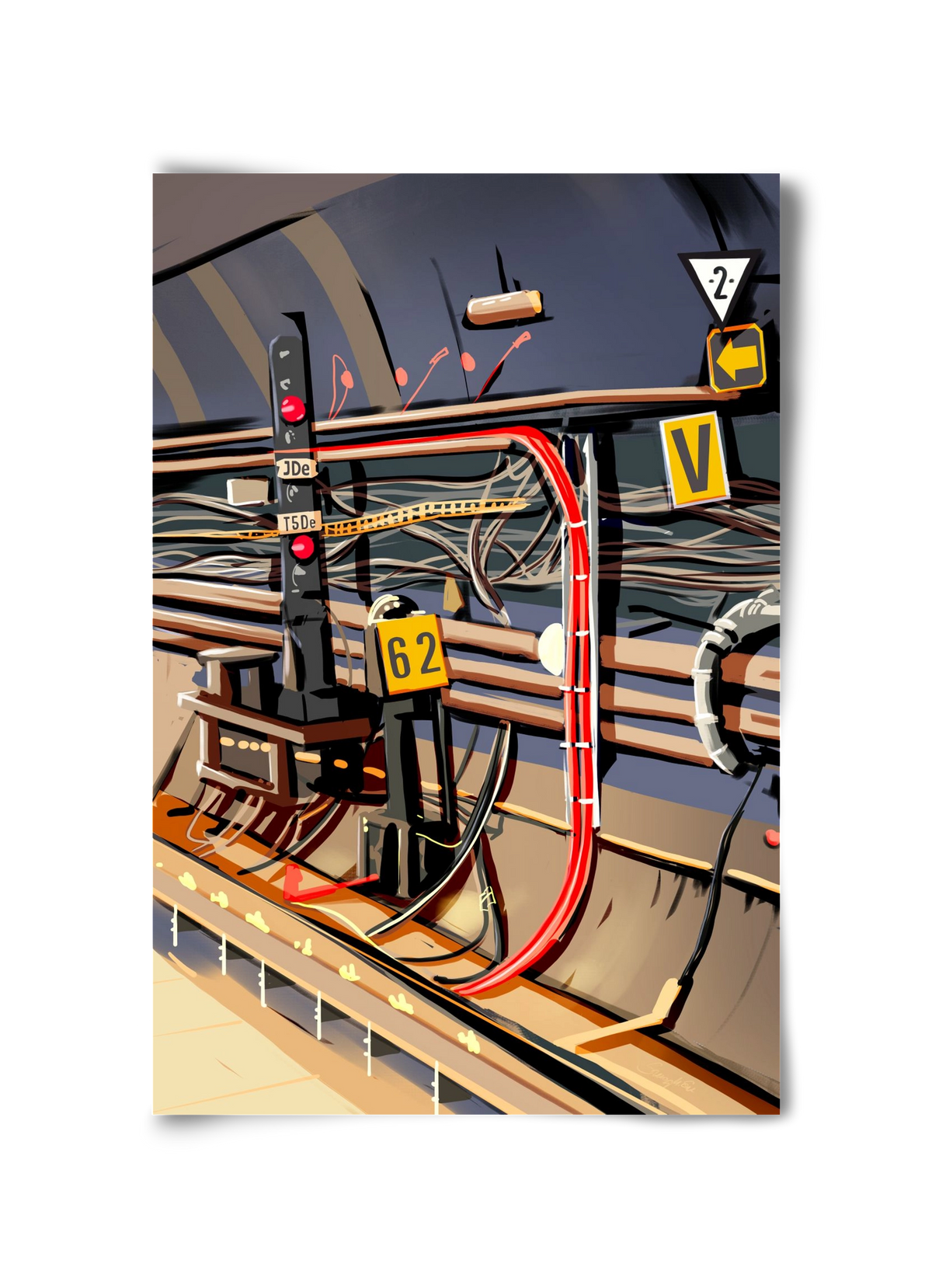 Metro, 30x45 cm, Keret nélkül