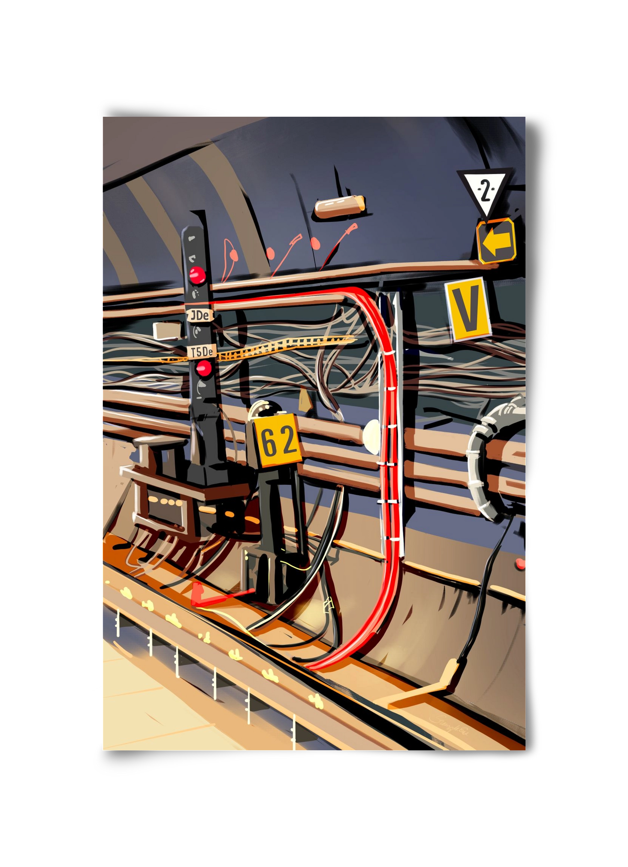 Metro, 30x45 cm, Keret nélkül