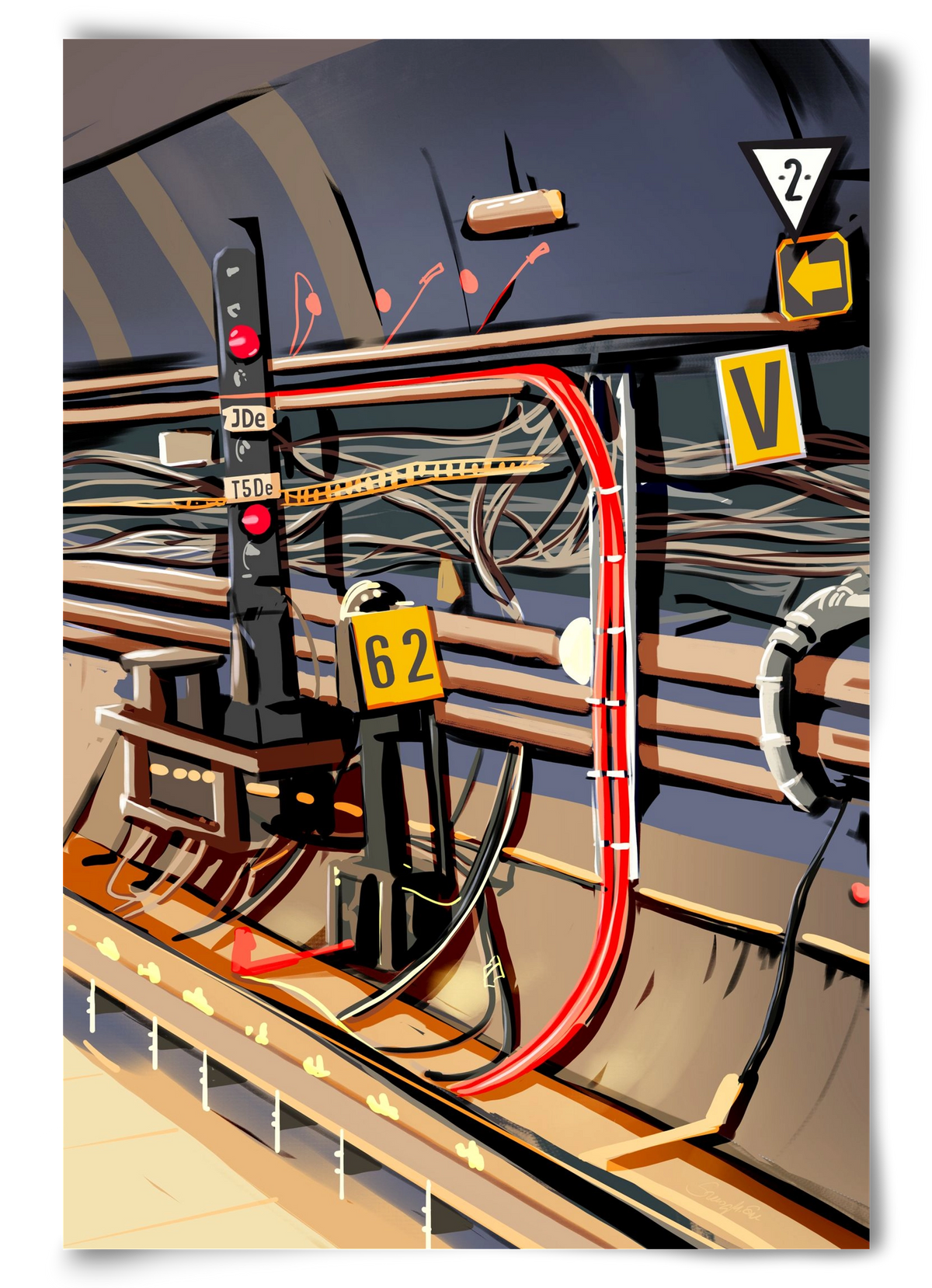 Metro, 60x90 cm, Keret nélkül