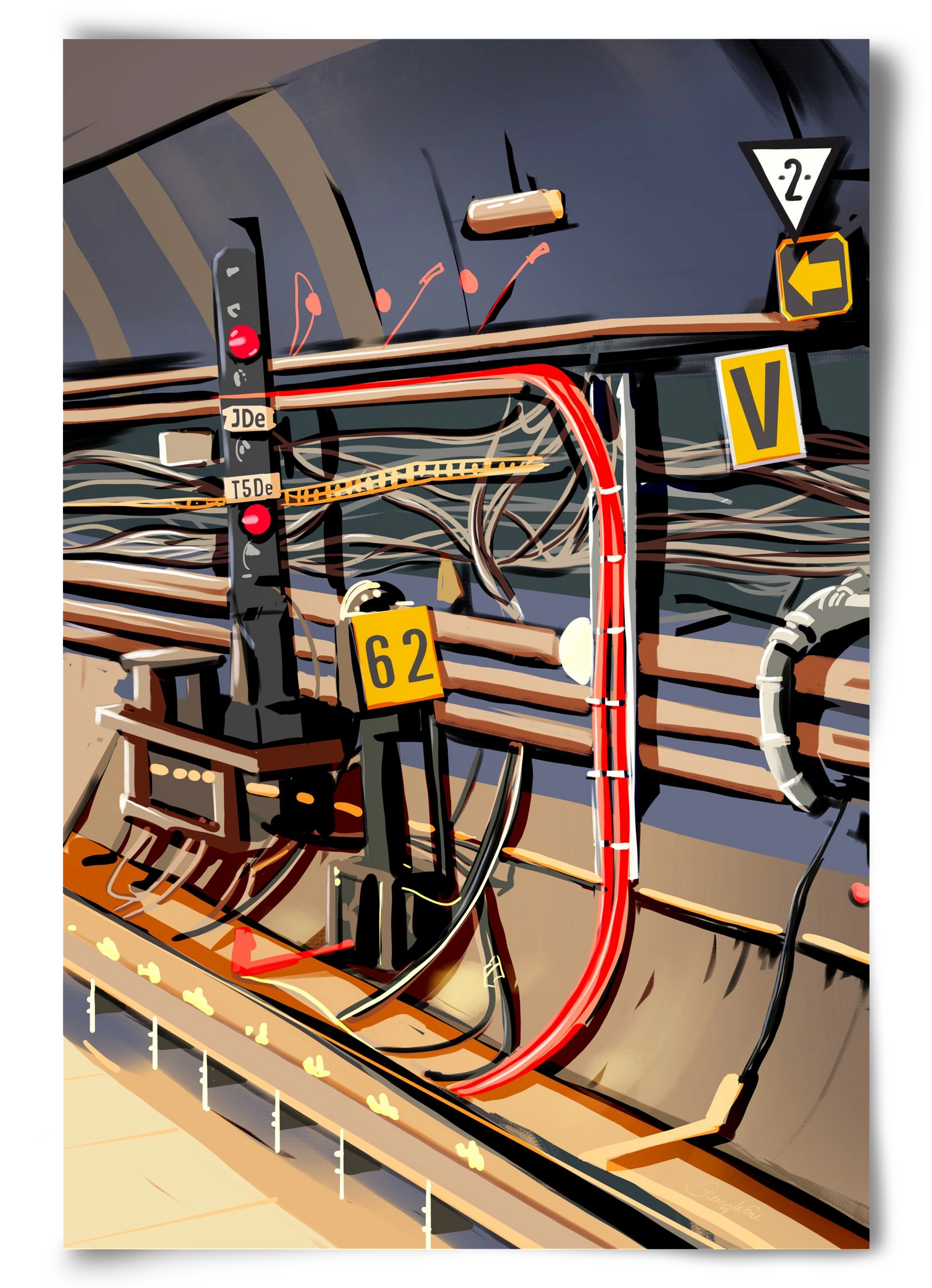 Metro, 60x90 cm, Keret nélkül