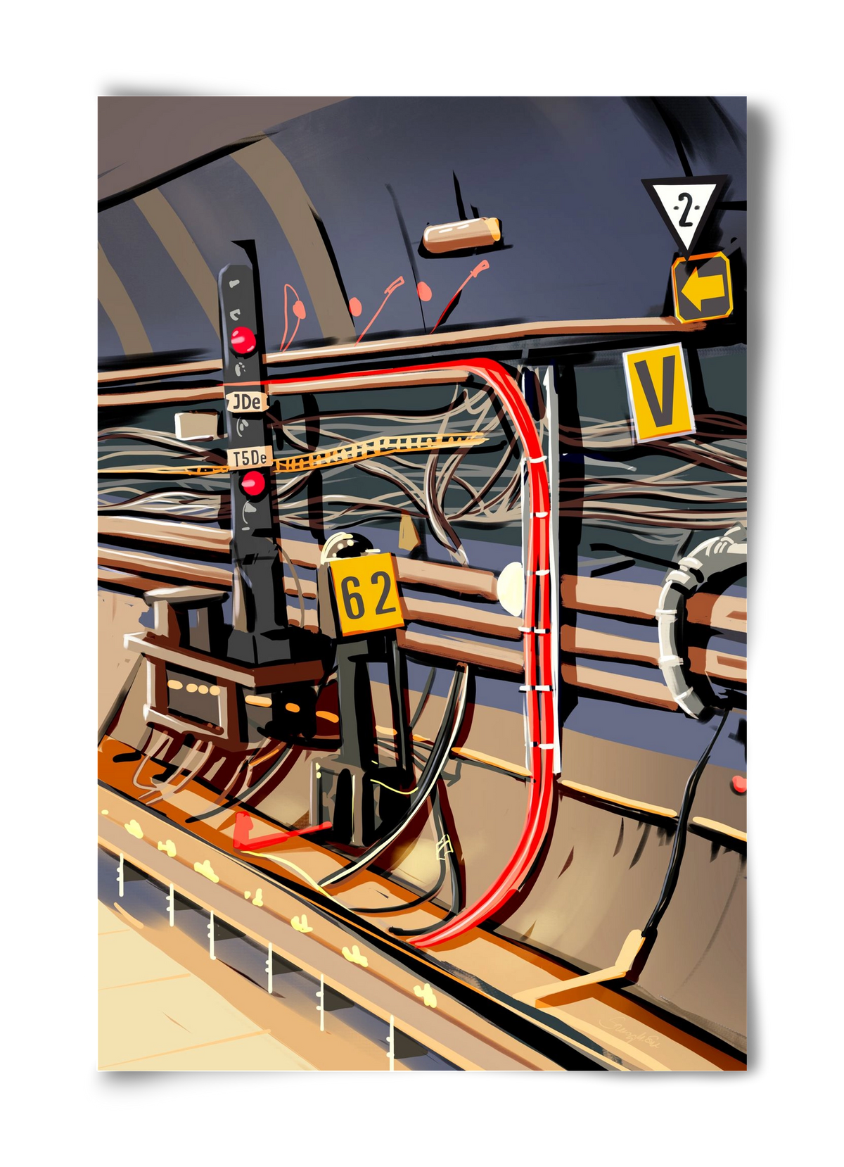 Metro, 40x60 cm, Keret nélkül