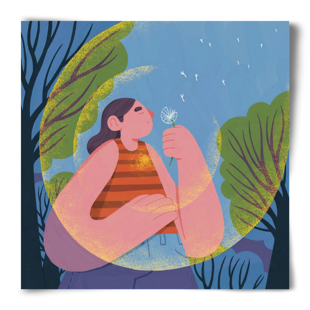 Free your mind, 50x50 cm, Keret nélkül