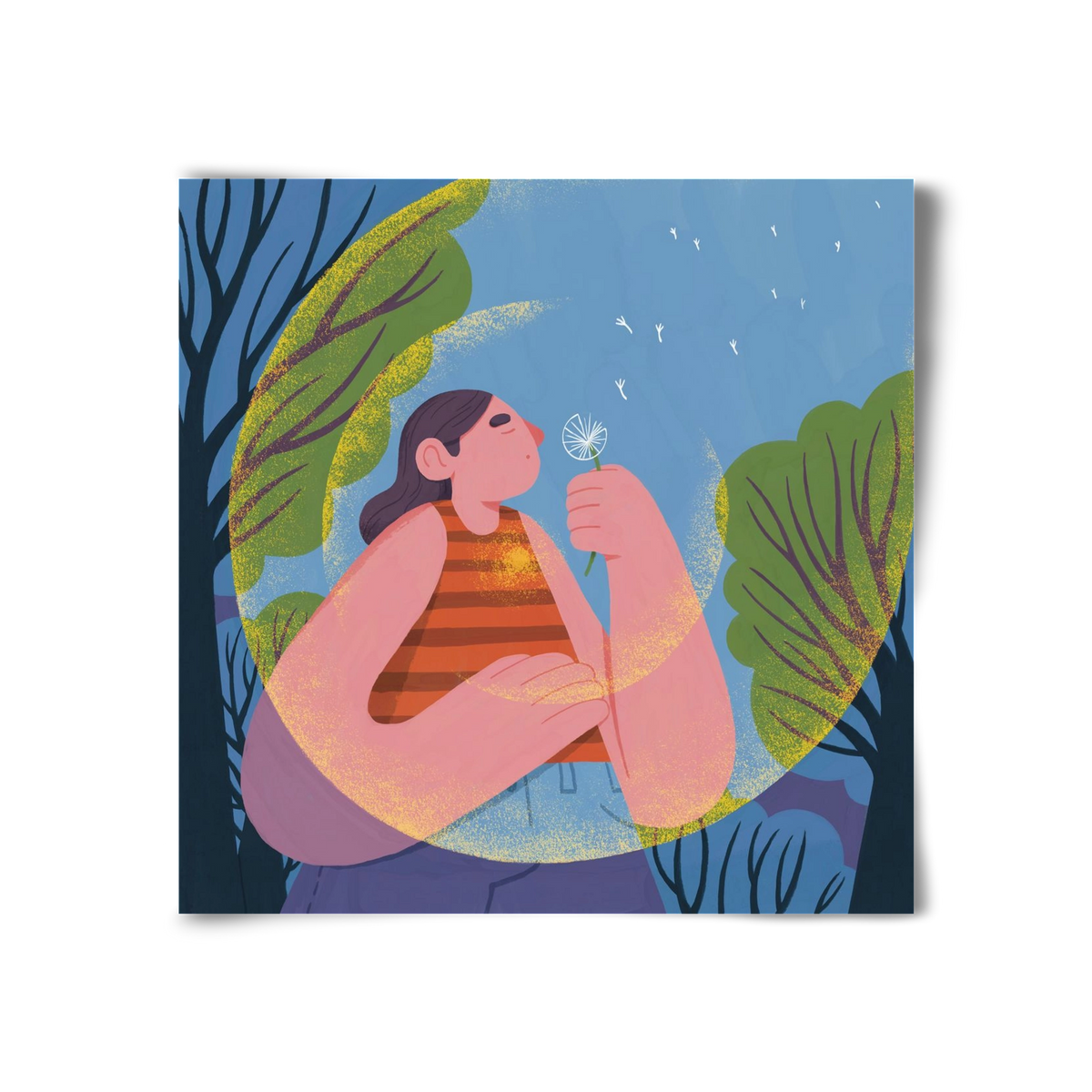 Free your mind, 30x30 cm, Keret nélkül