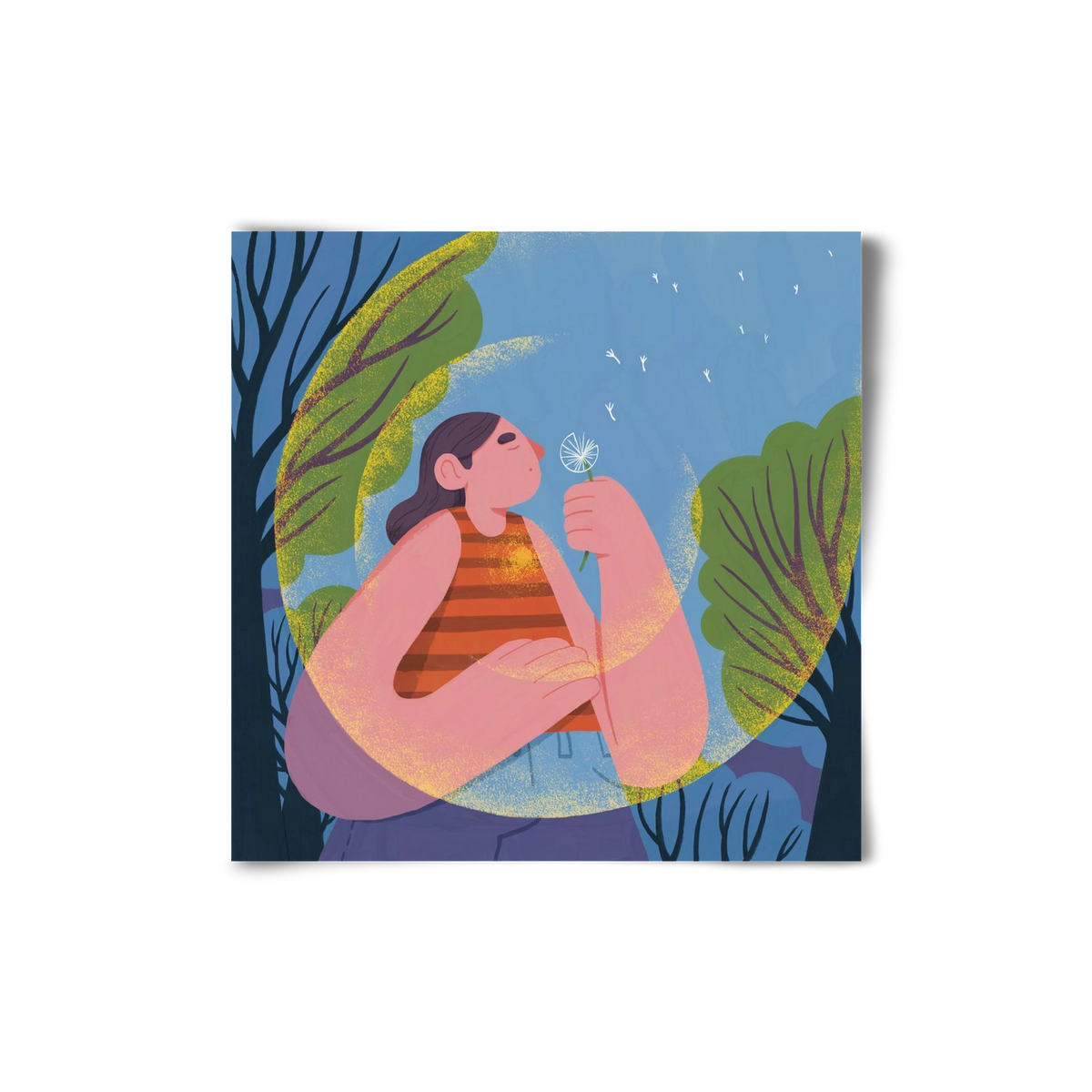 Free your mind, 20x20 cm, Keret nélkül