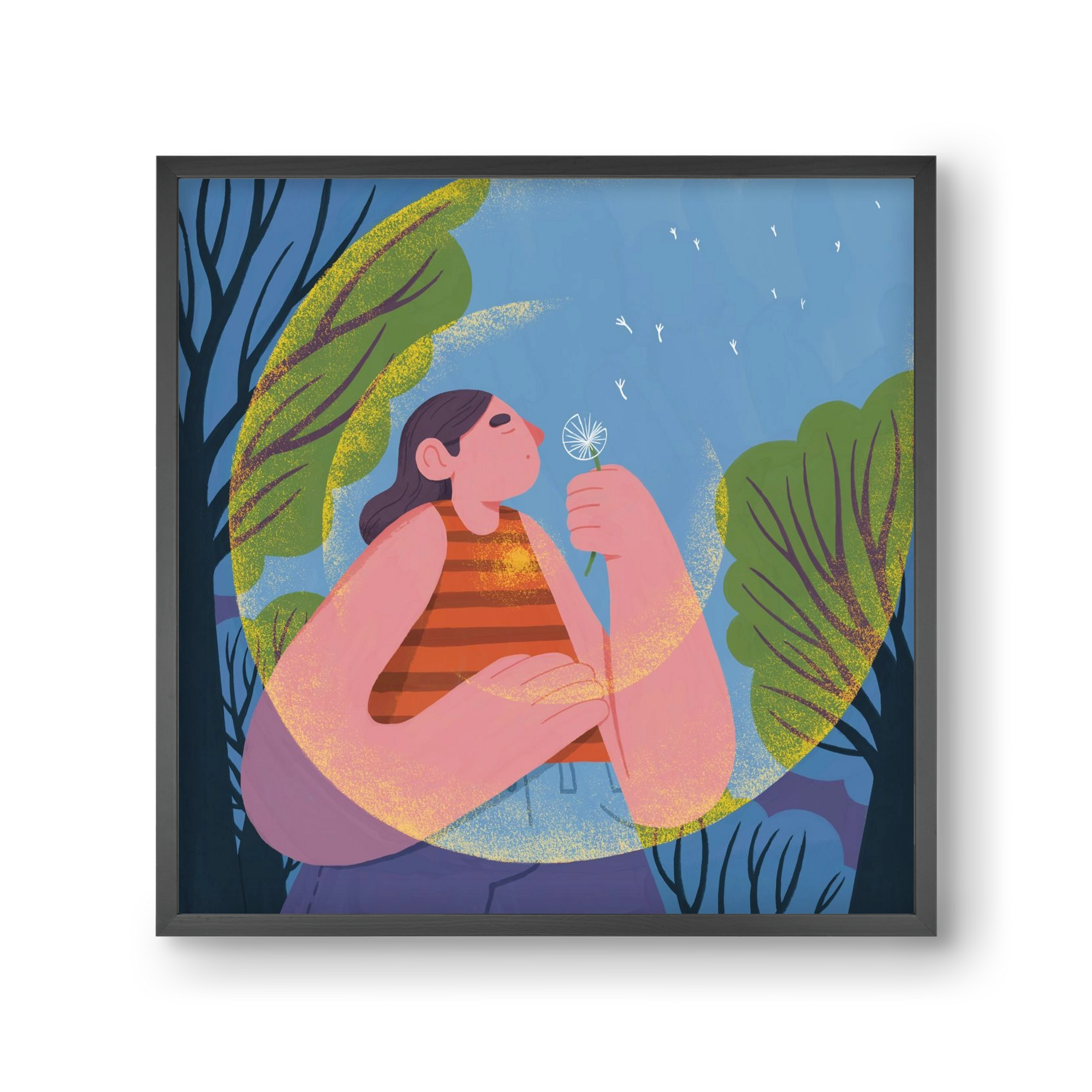 Free your mind, 30x30 cm (30x30 cm), Fekete keret