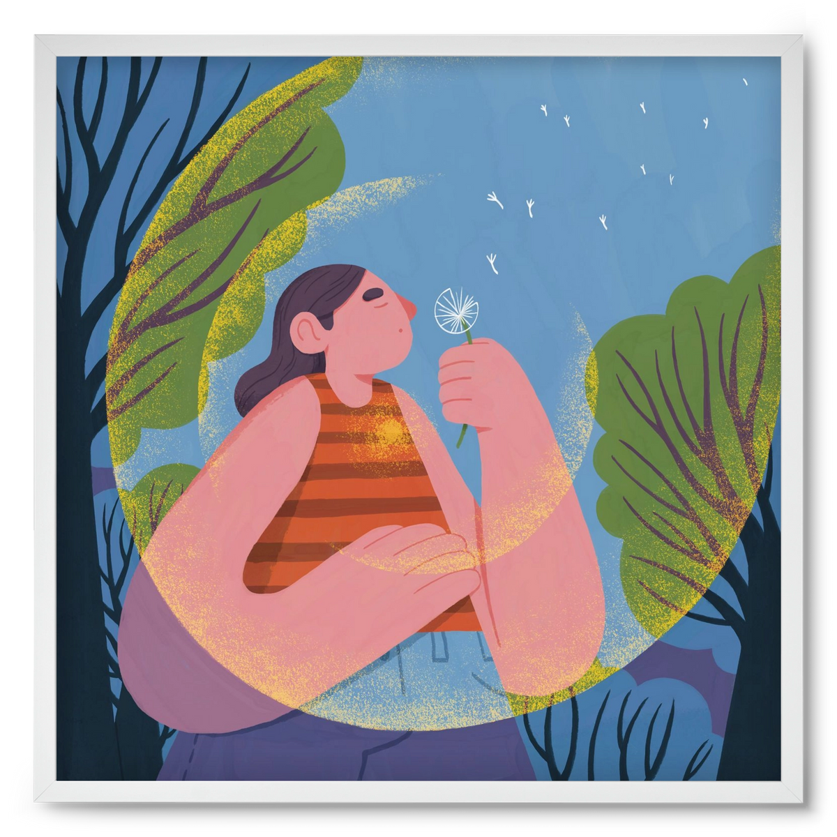 Free your mind, 50x50 cm (50x50 cm), Fehér keret